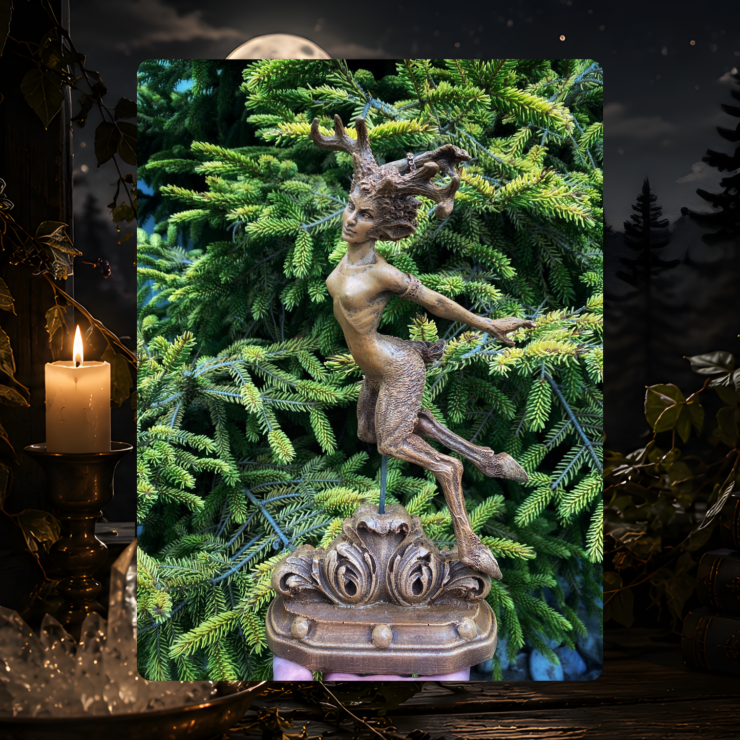 Woodland Faun Statue