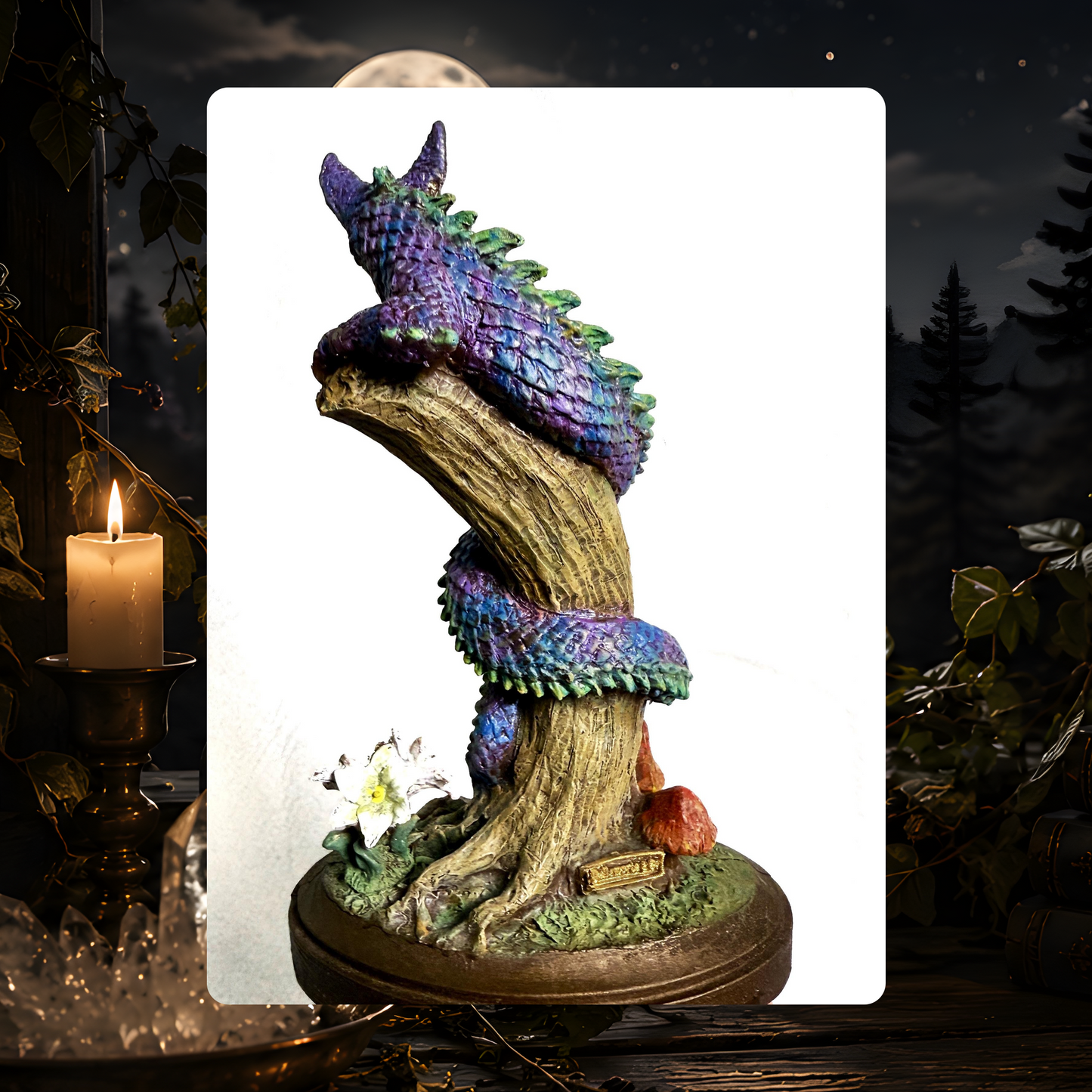 Tatzelwurm Dragon Cat Statue