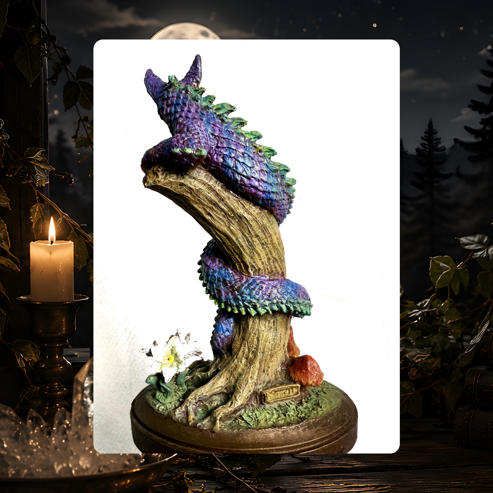 Tatzelwurm Dragon Cat Statue