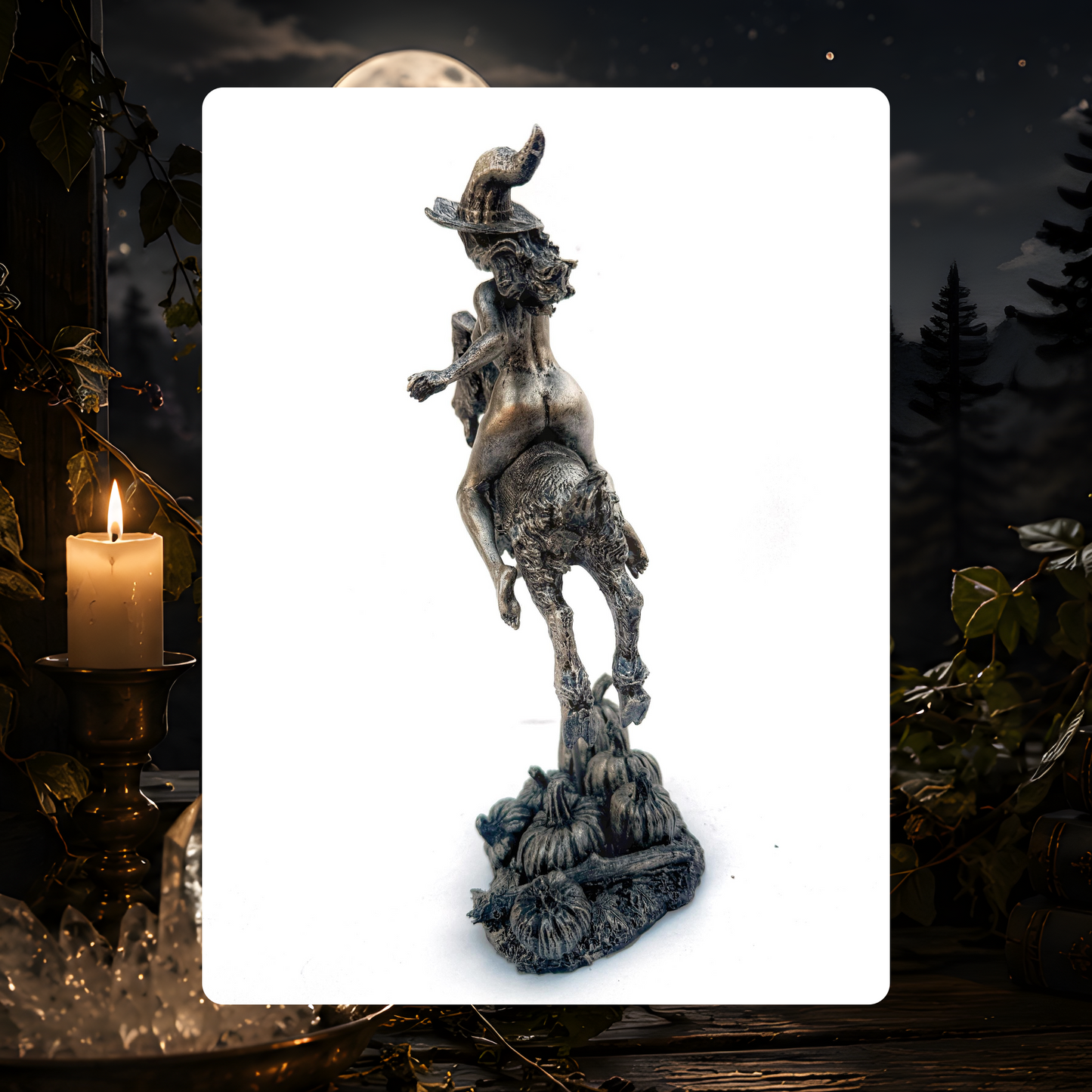 Witch's Sabbath Goat Rider Statue