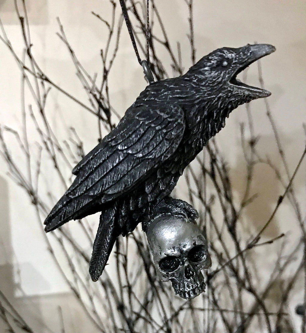 Raven & Skull Ornament