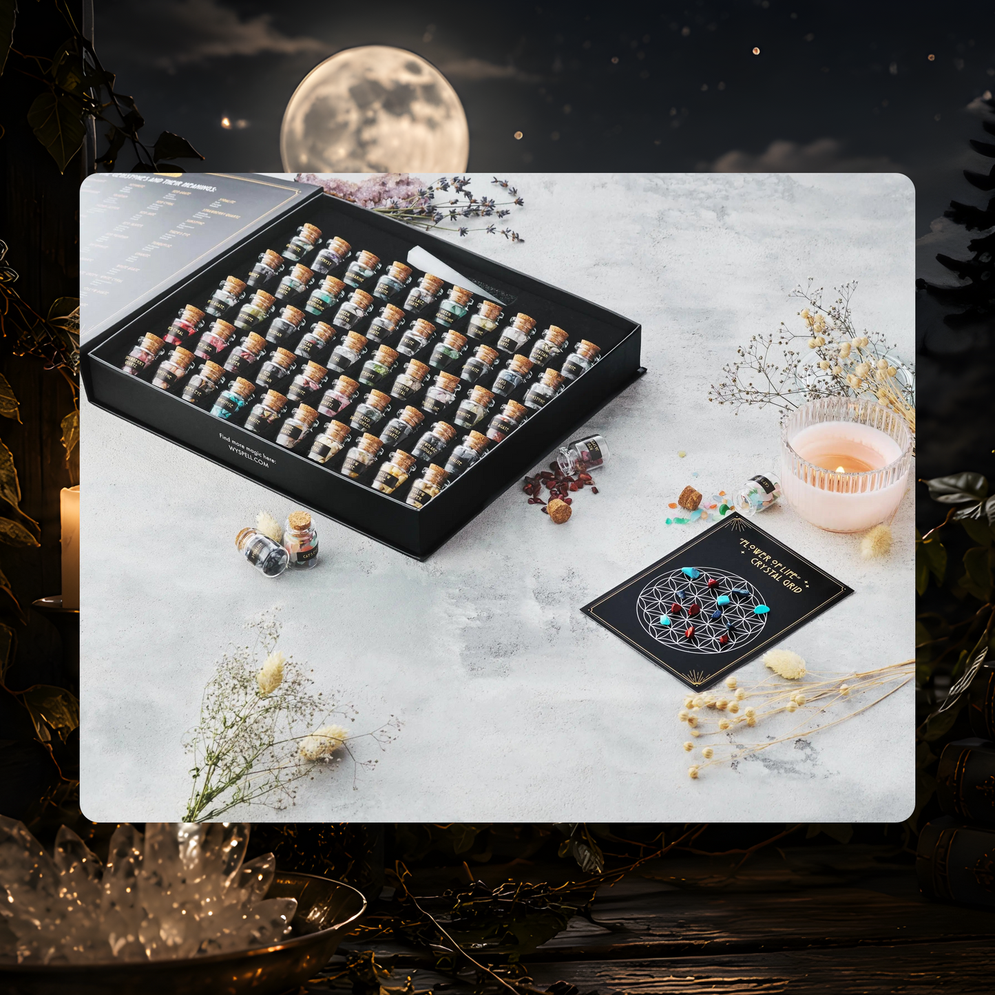 Gemstone Spell Jar Kit (50-Piece)