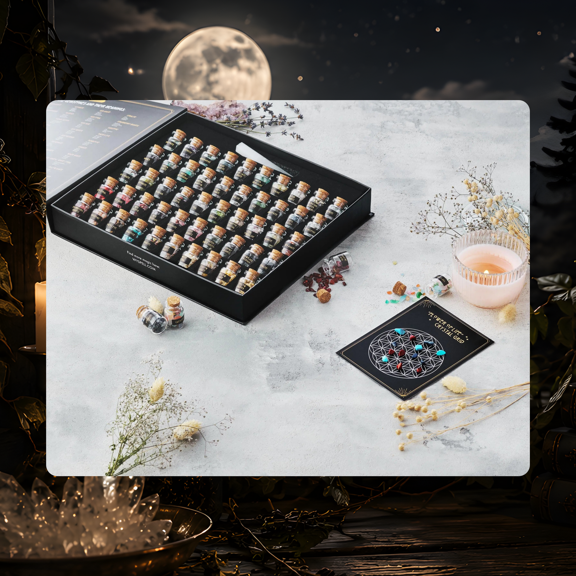 Gemstone Spell Jar Kit (50-Piece)