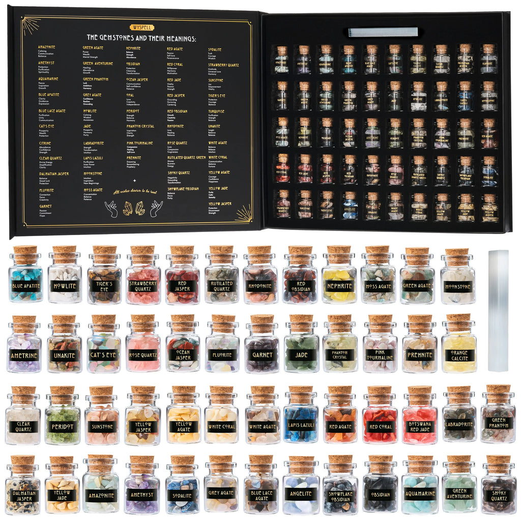 50-Piece Gemstone Spell Jar Kit