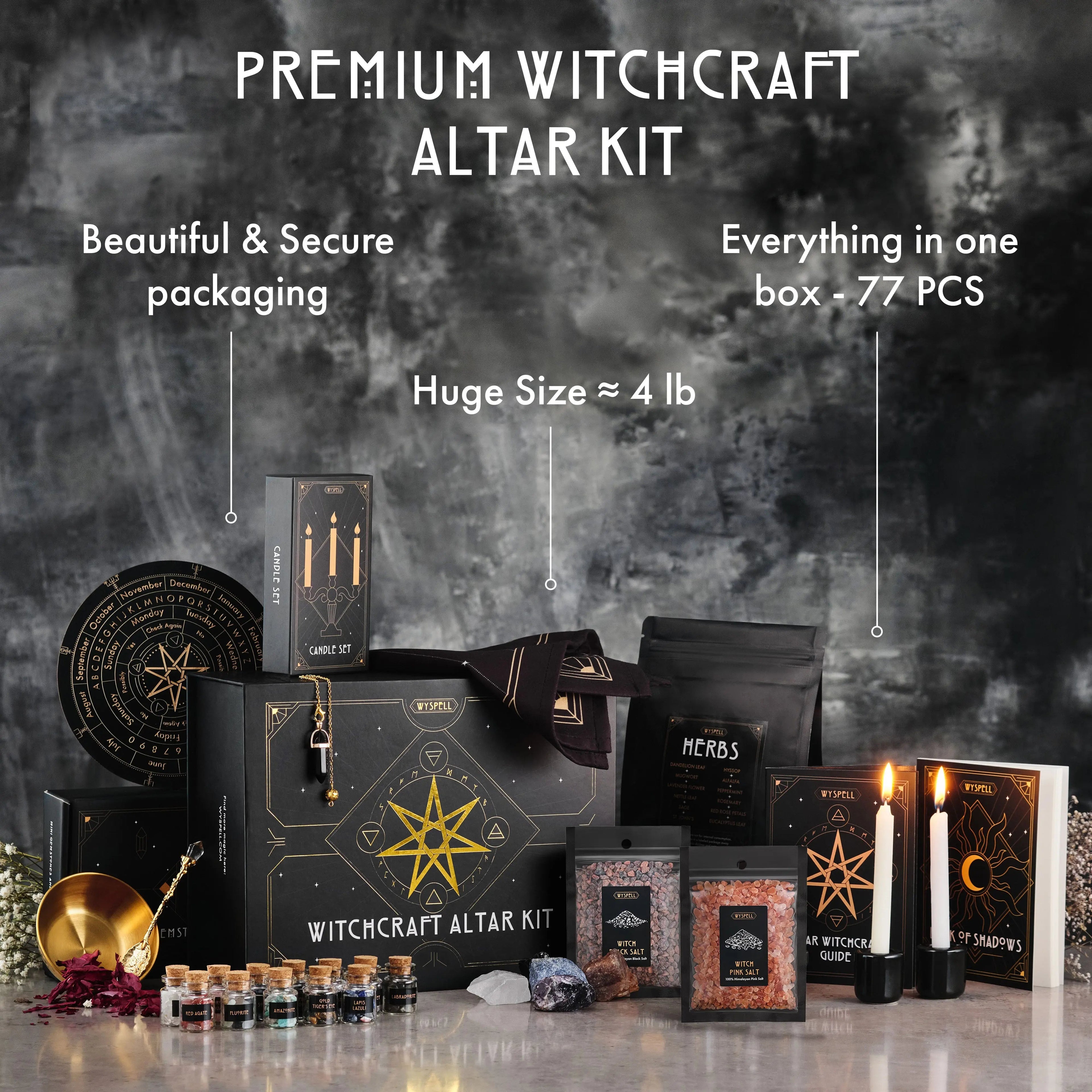 77-Piece Witchcraft Altar Kit