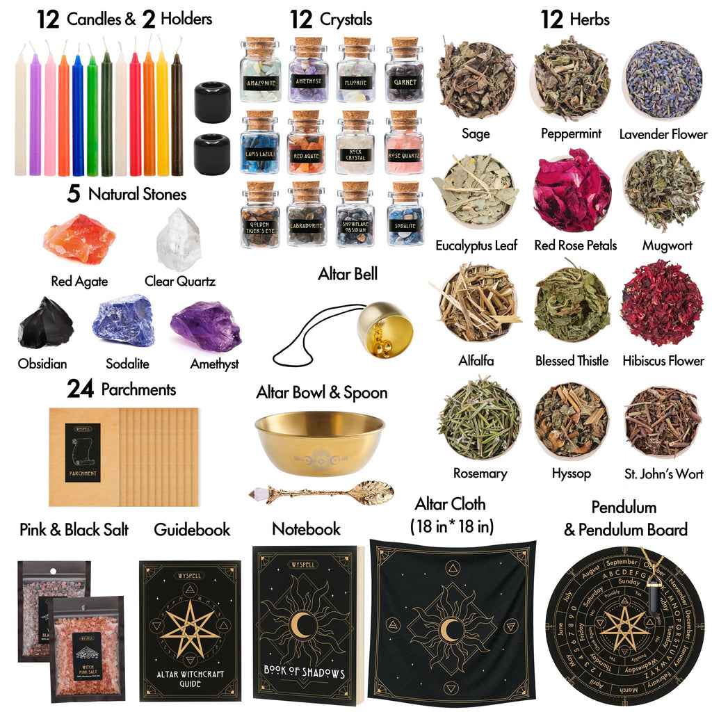 77-Piece Witchcraft Altar Kit
