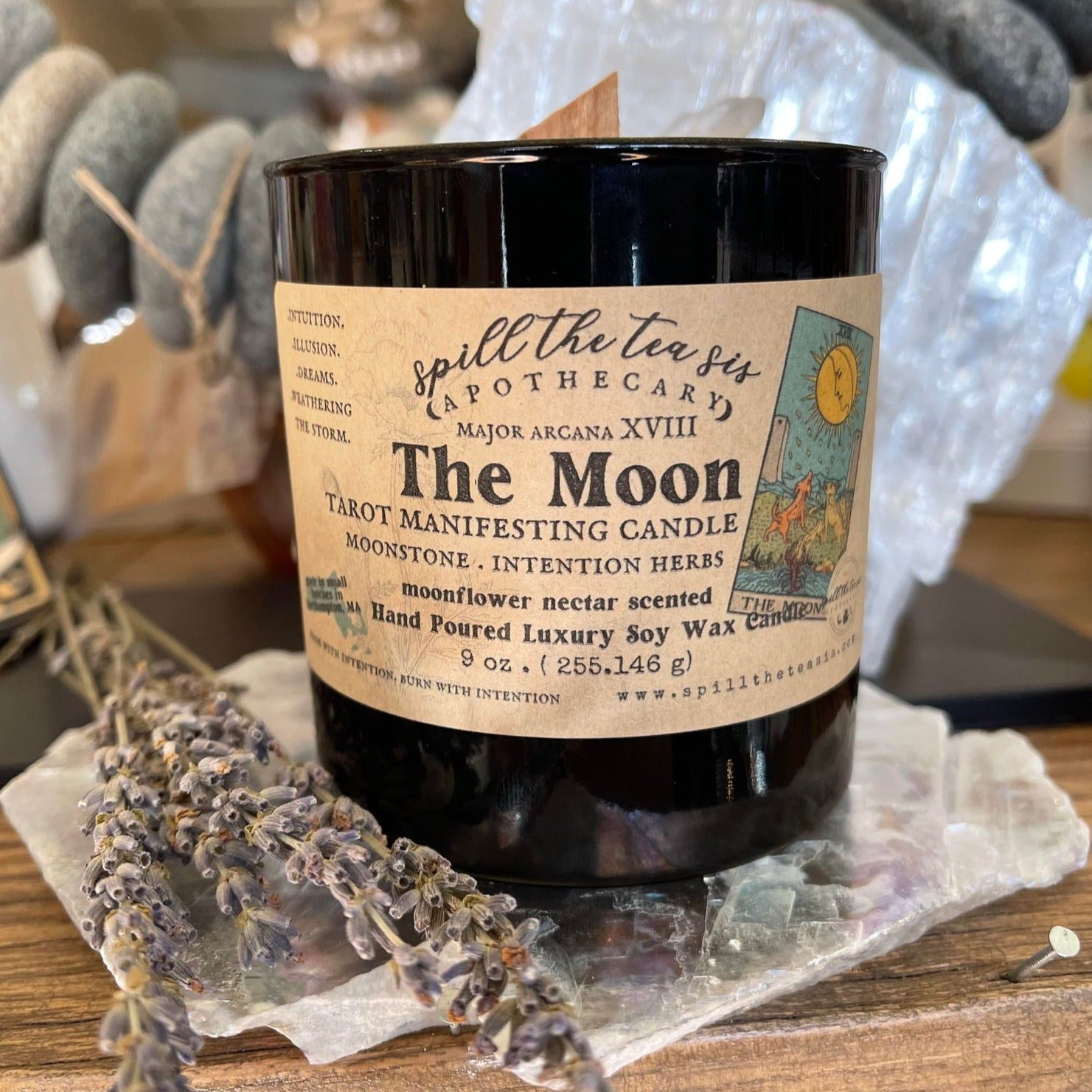 The Moon Tarot Candle