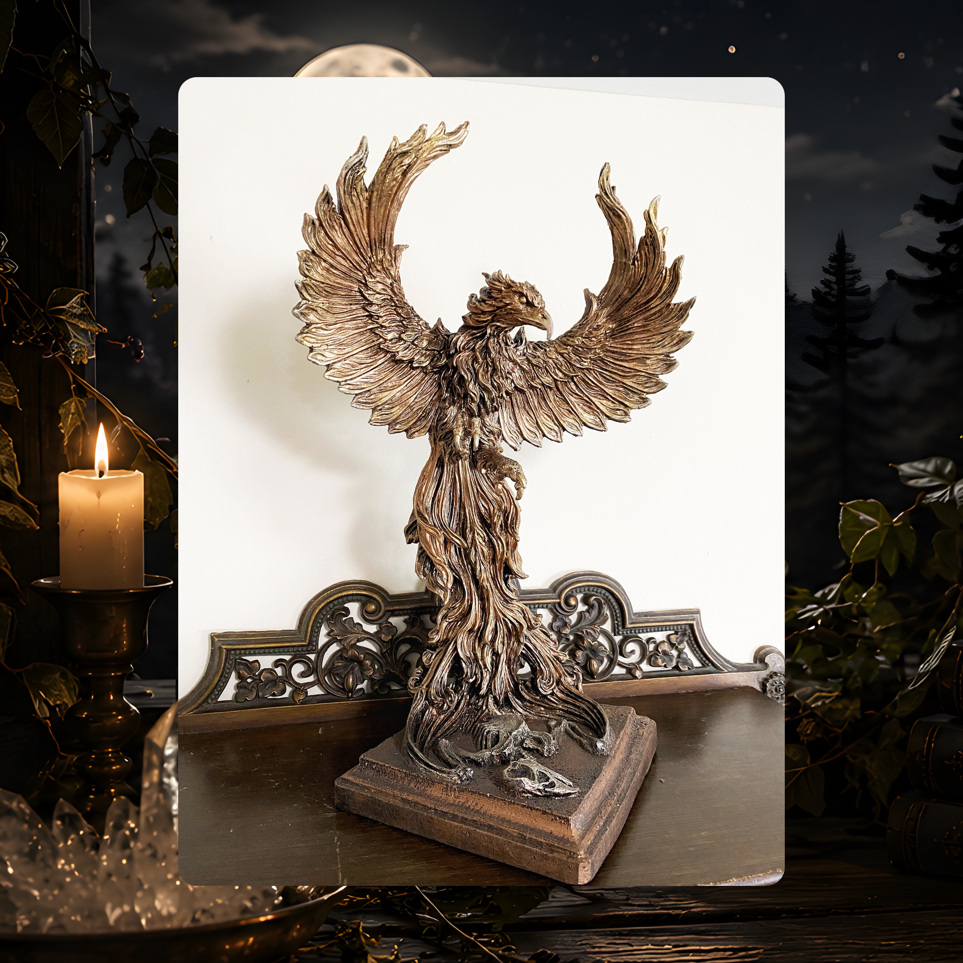 Phoenix Rising Statue