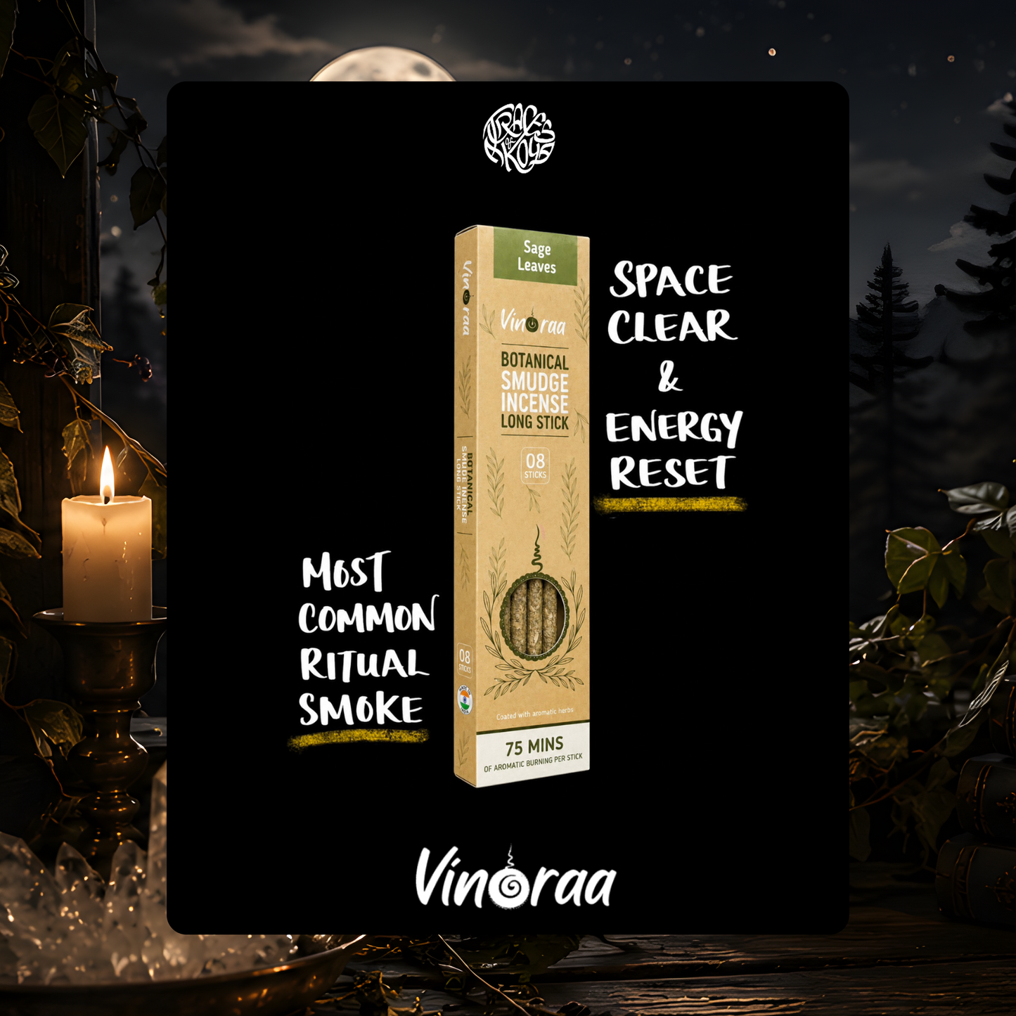 White Sage Incense Sticks - 8 Sticks