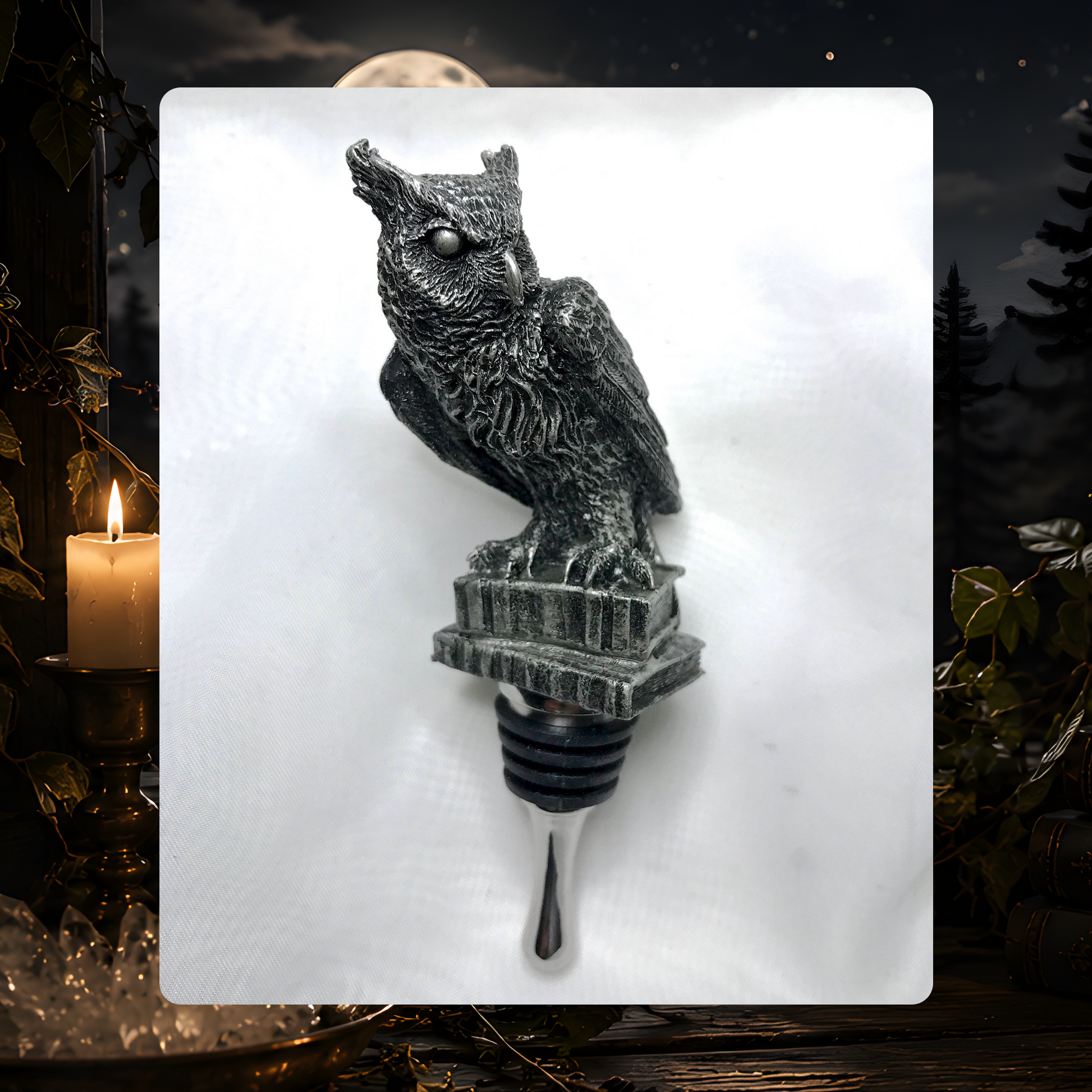 Horned Owl Wine Stopper