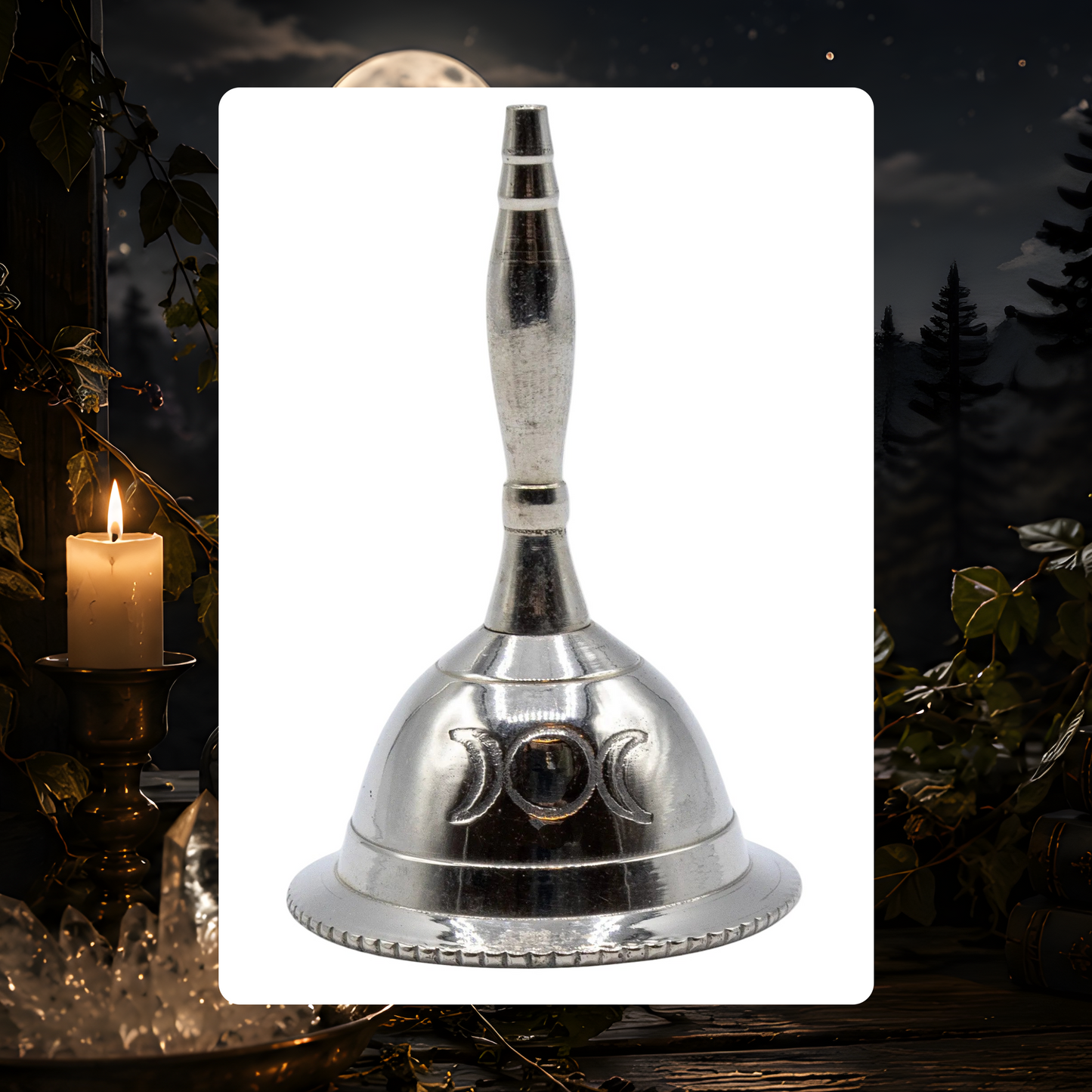 Triple Moon Altar Bell - 3 in.