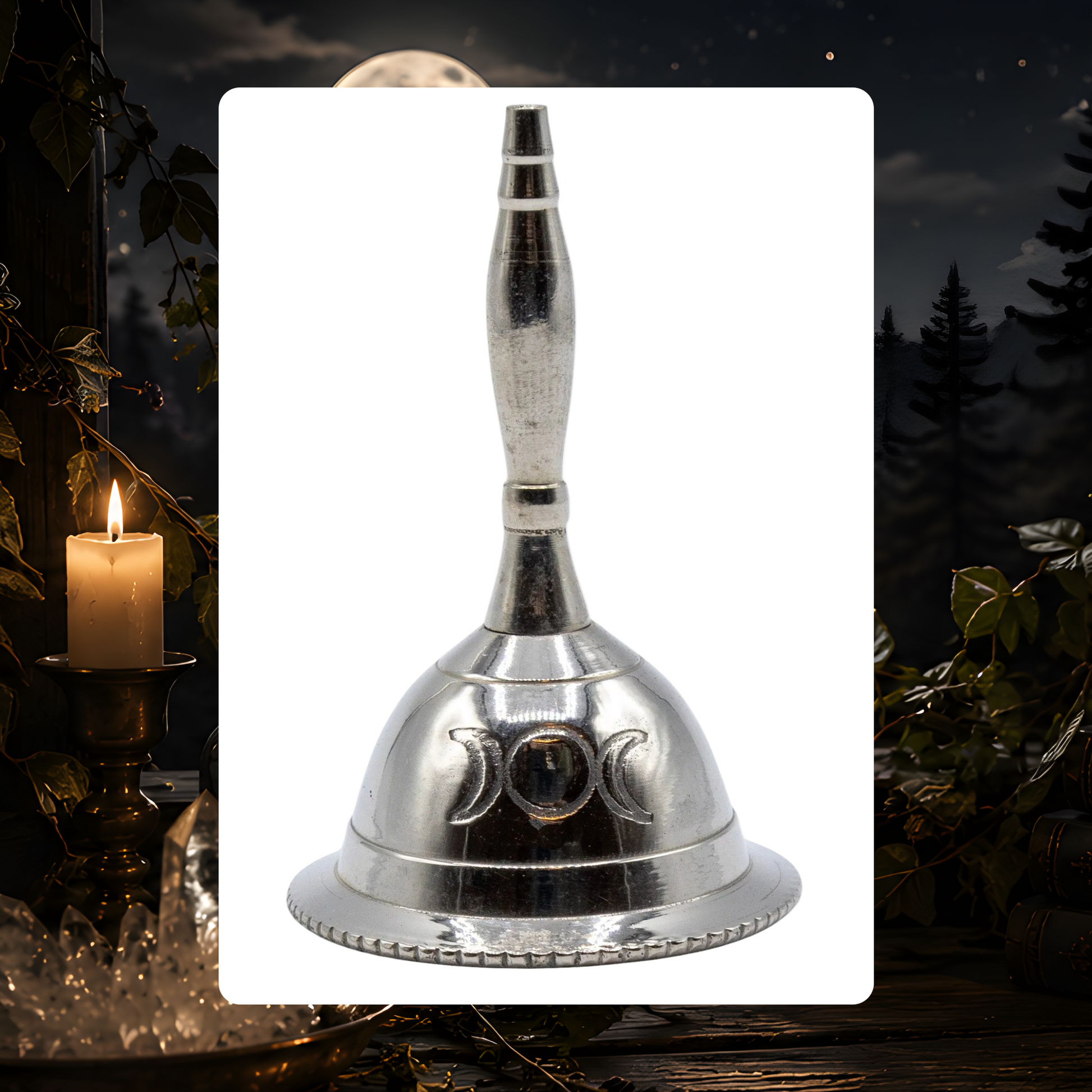 Triple Moon Altar Bell - 3 in.