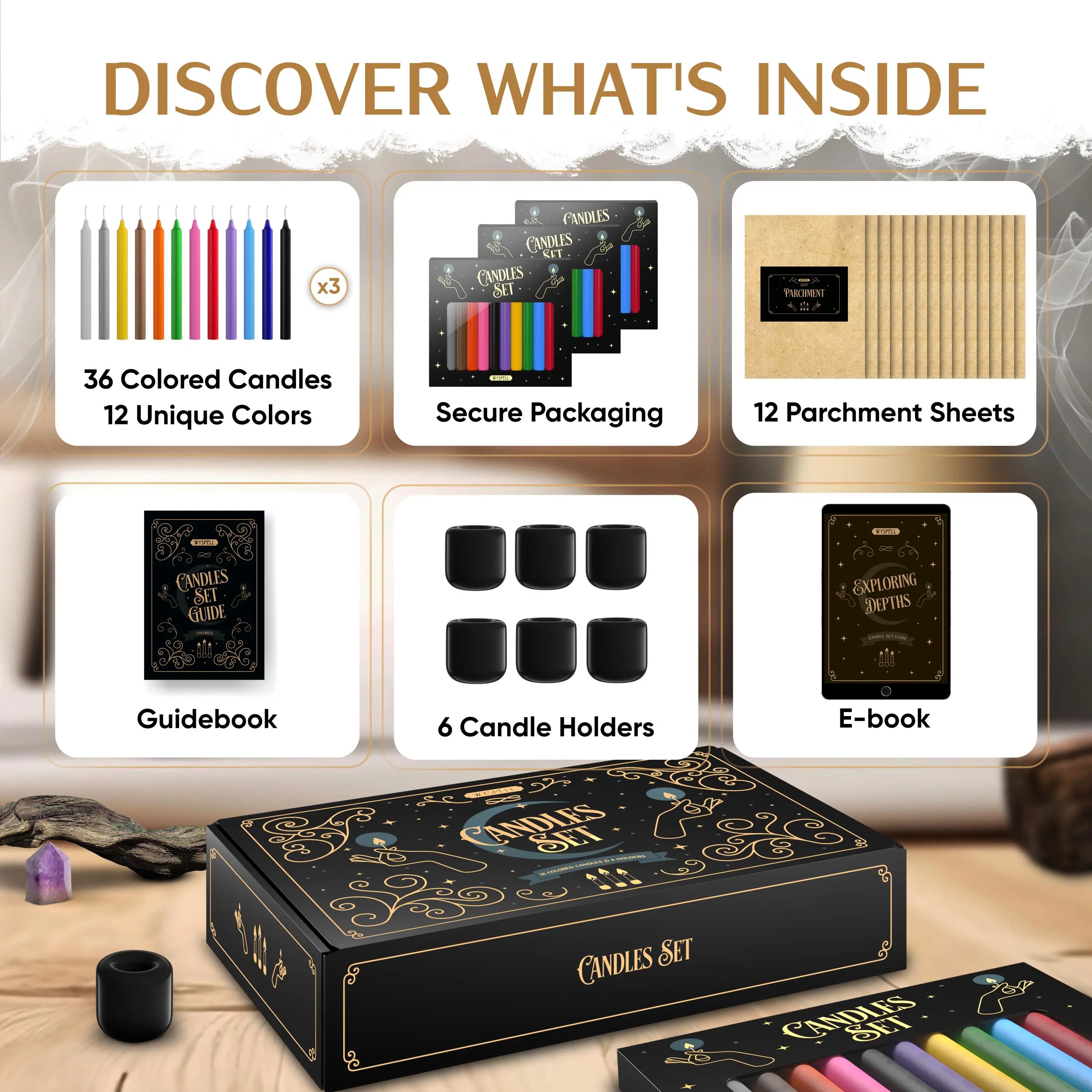 36-Piece Ritual Candle Kit