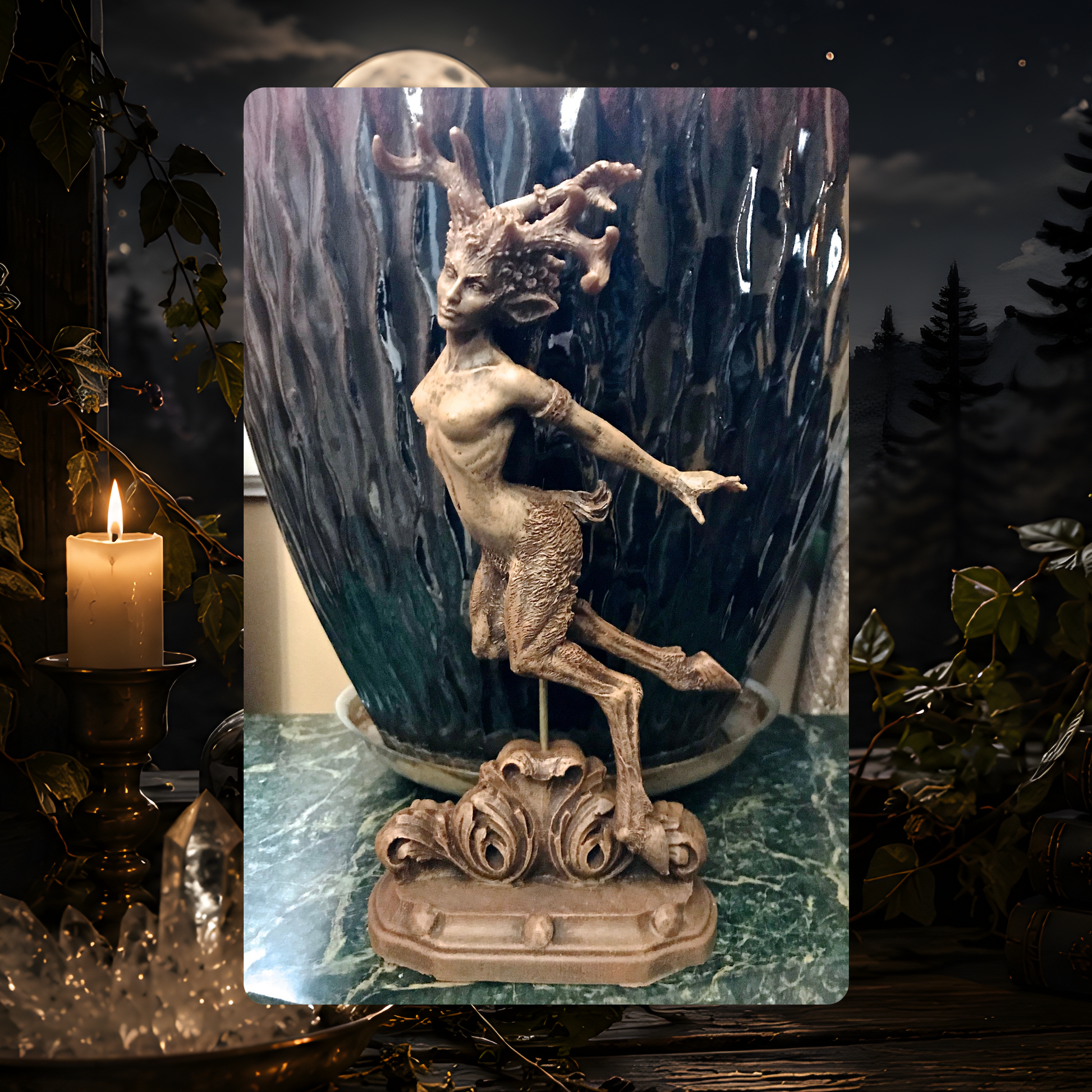 Woodland Faun Statue