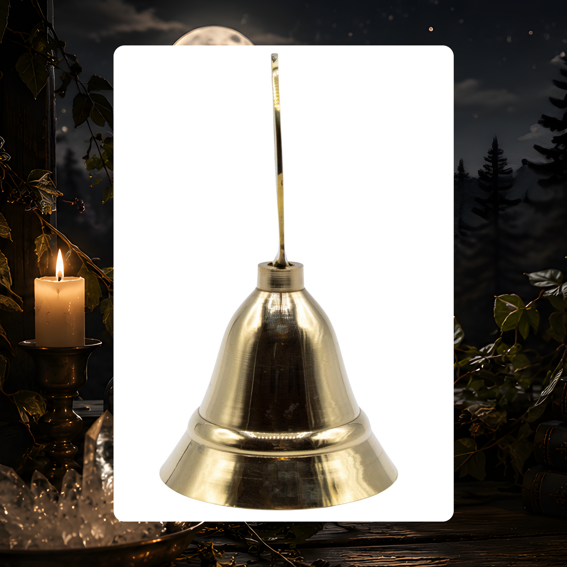 Brass Triquetra Altar Bell - 4 in.