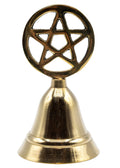 Brass Pentacle Altar Bell - 4 in.