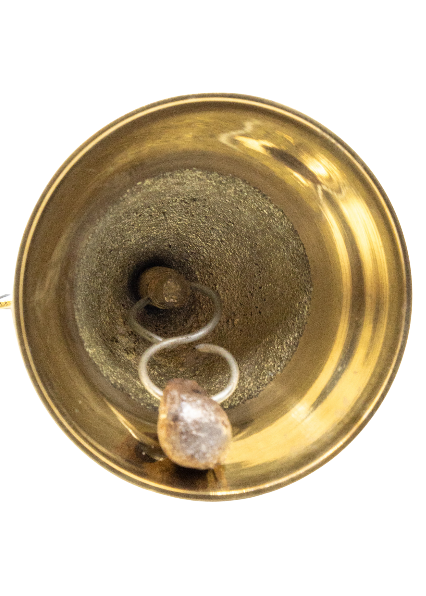 Brass Triple Moon Altar Bell - 4 in.