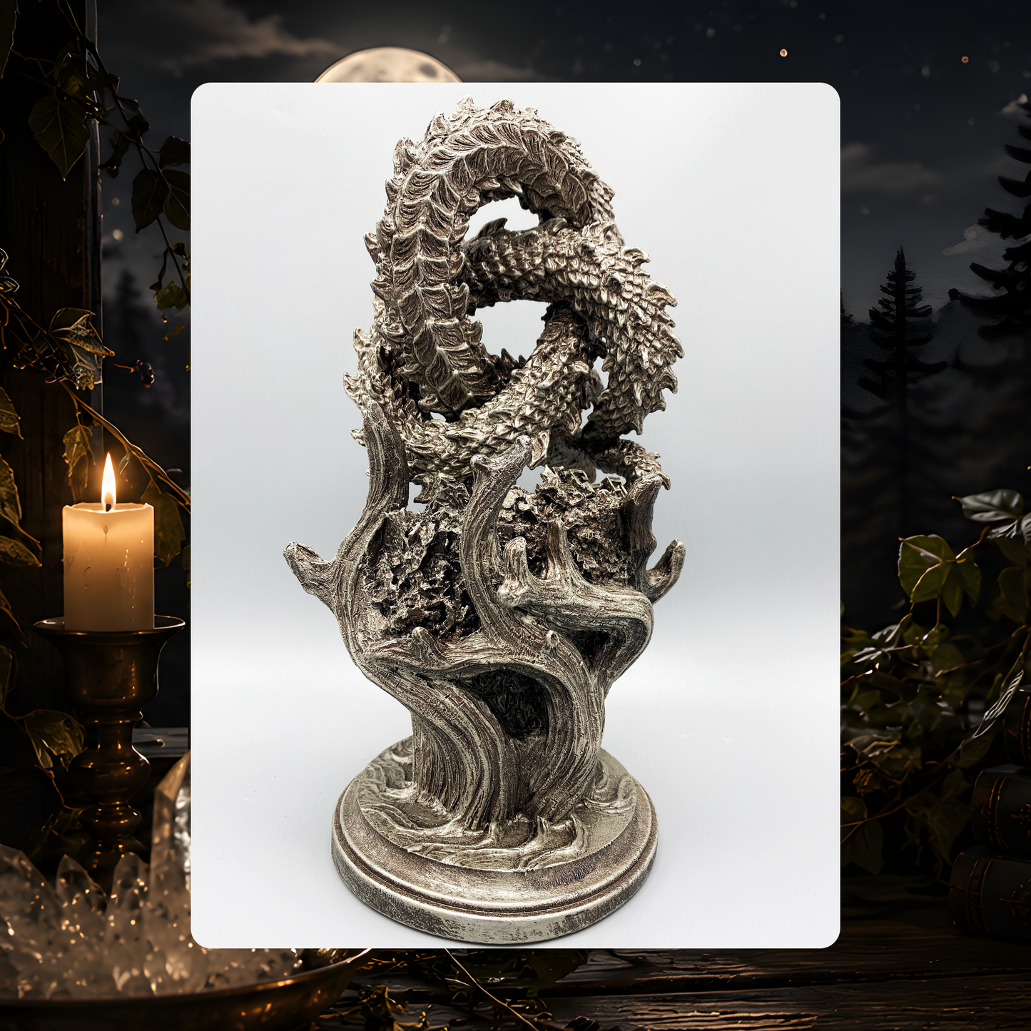 Ouroboros World Serpent Statue