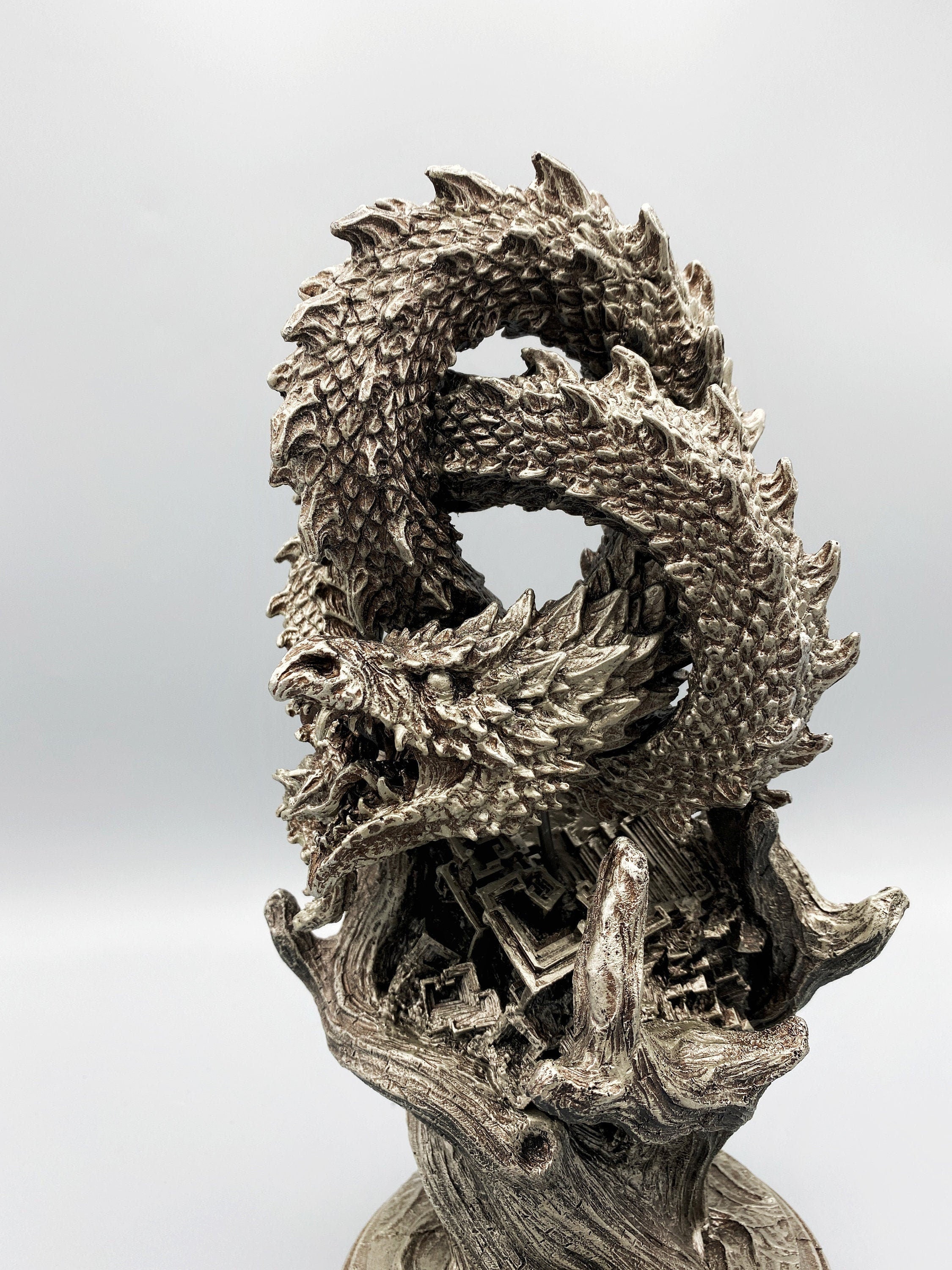 Ouroboros World Serpent Statue