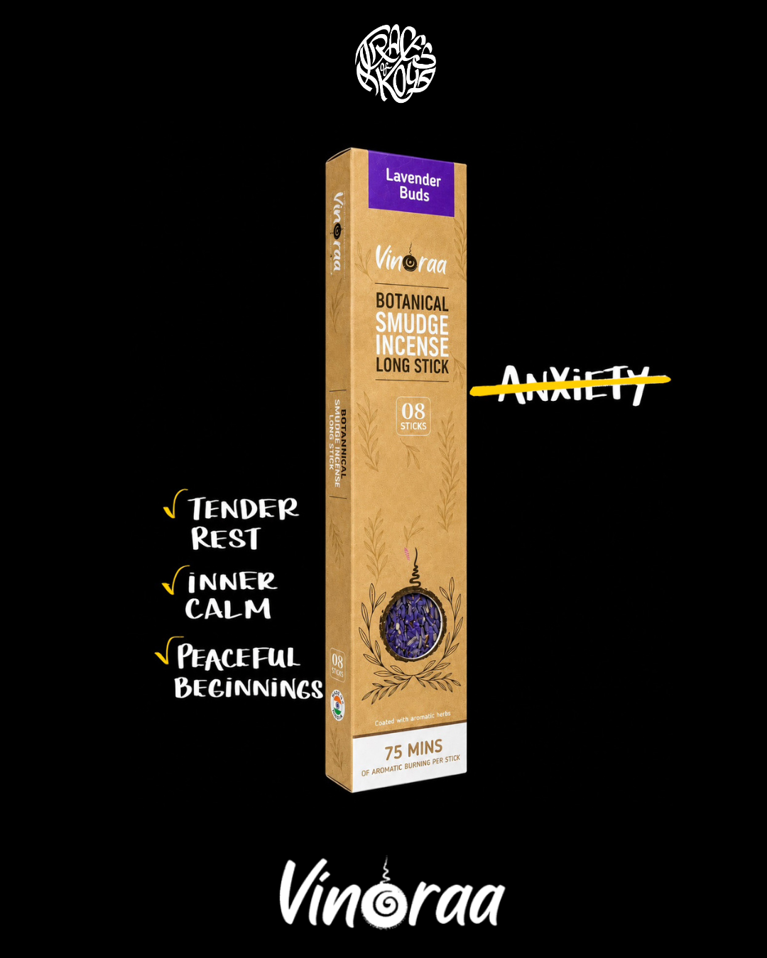 Lavender Incense Sticks - 8 Sticks