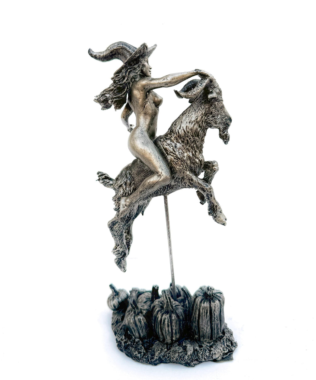 Witch's Sabbath Goat Rider Statue
