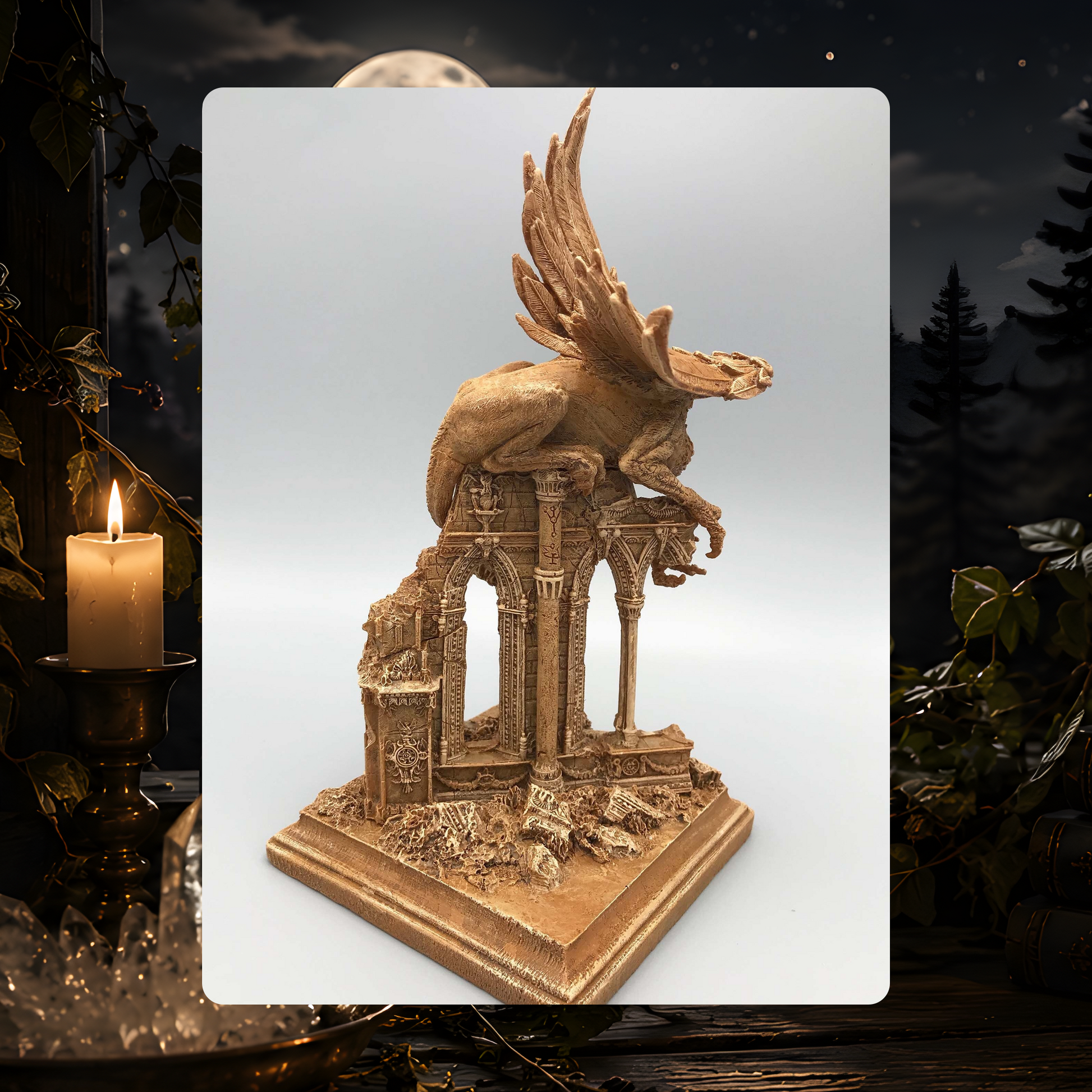 Griffin Guardian Statue