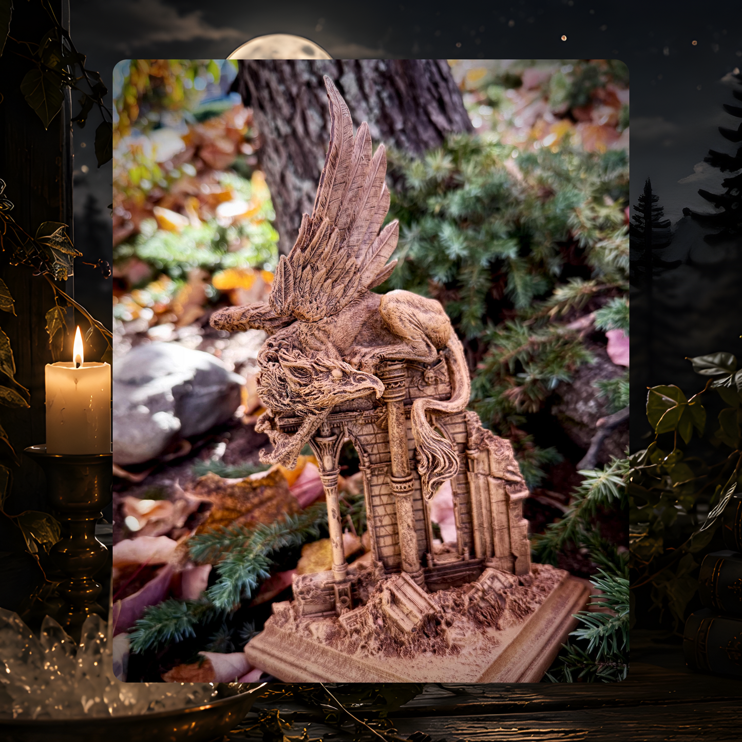 Griffin Guardian Statue