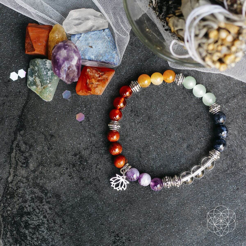 7 Chakra Bracelet & Stone Set
