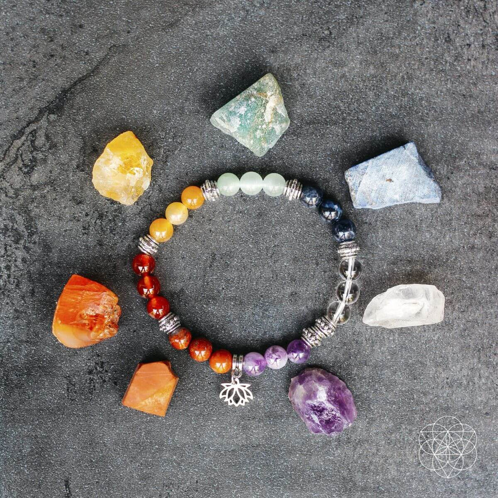 7 Chakra Bracelet & Stone Set