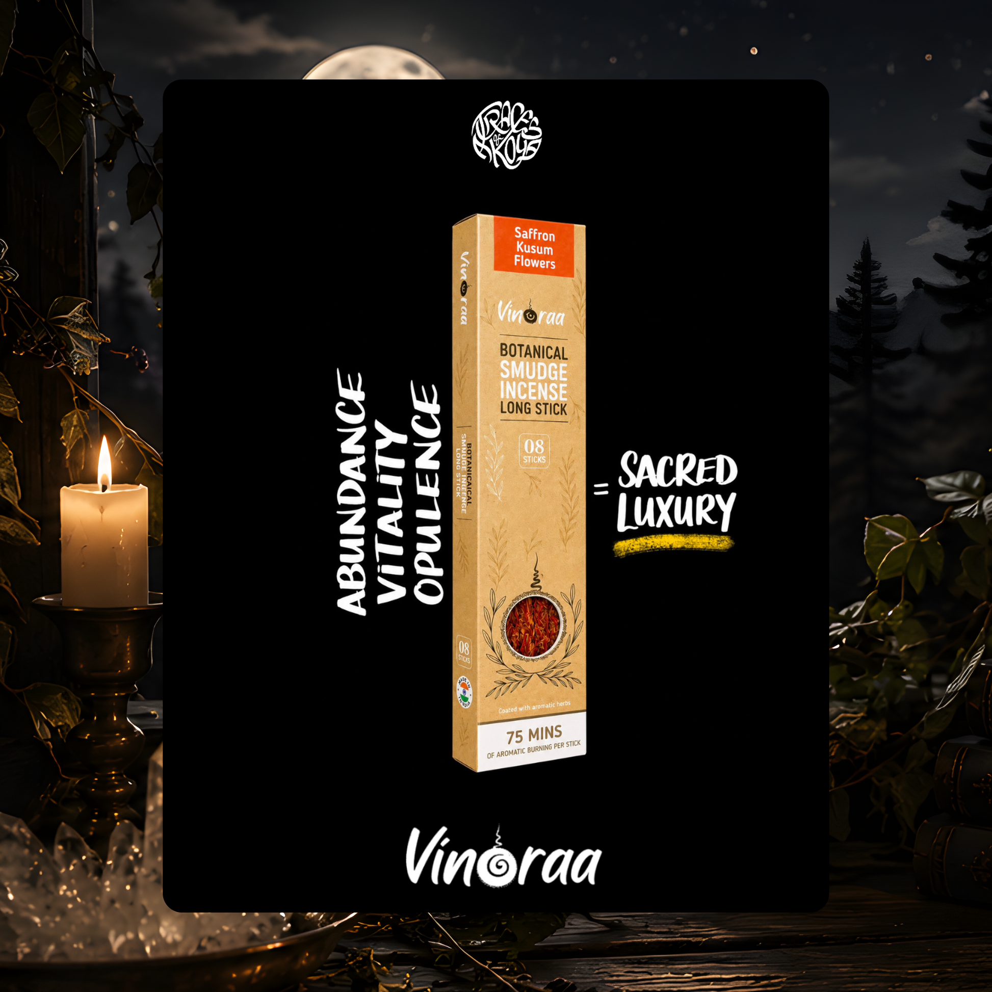 Sandalwood Incense Sticks - 8 Sticks