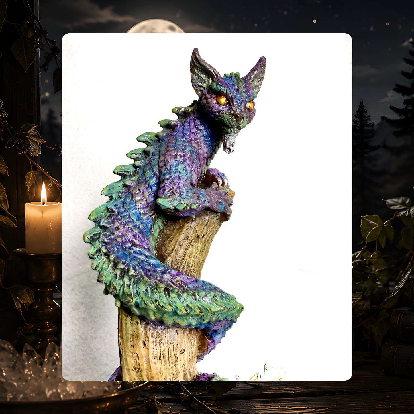 Tatzelwurm Dragon Cat Statue