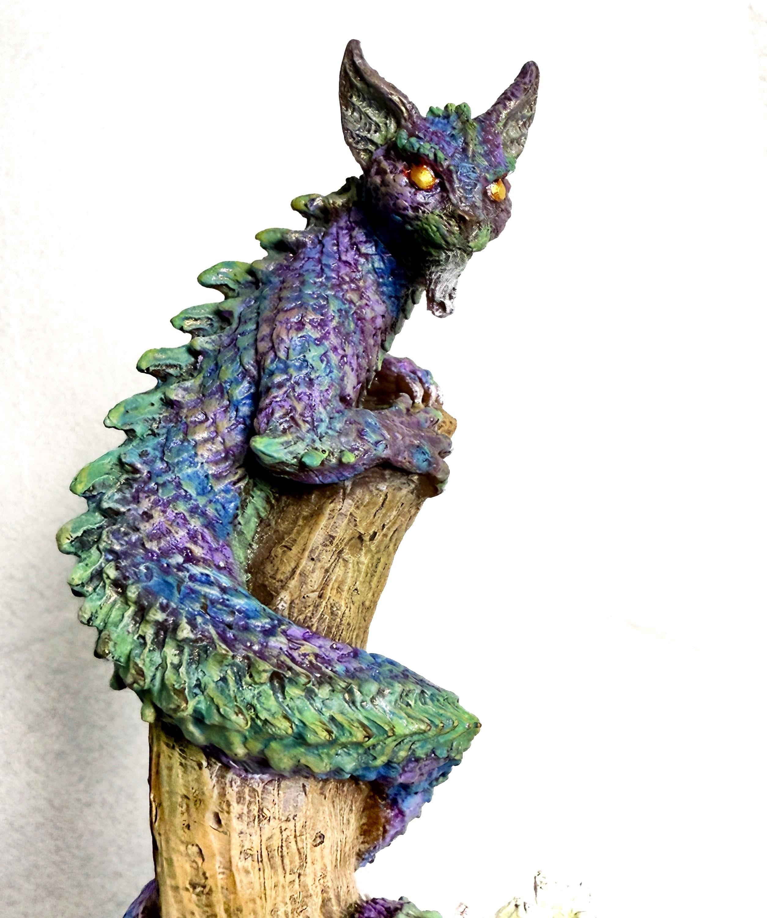 Tatzelwurm Dragon Cat Statue