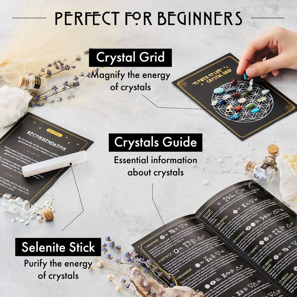 30-Piece Gemstone Spell Jar Kit