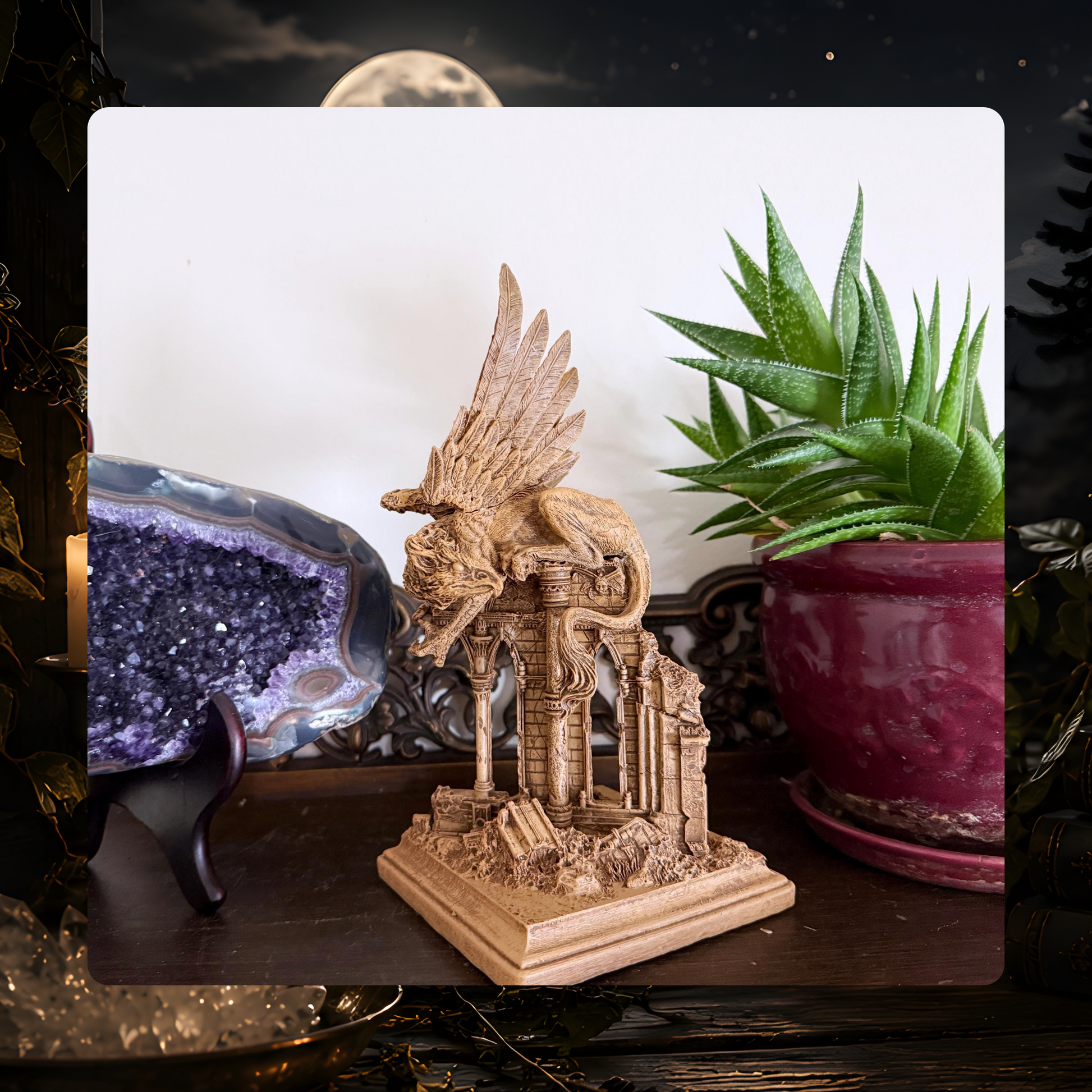Griffin Guardian Statue