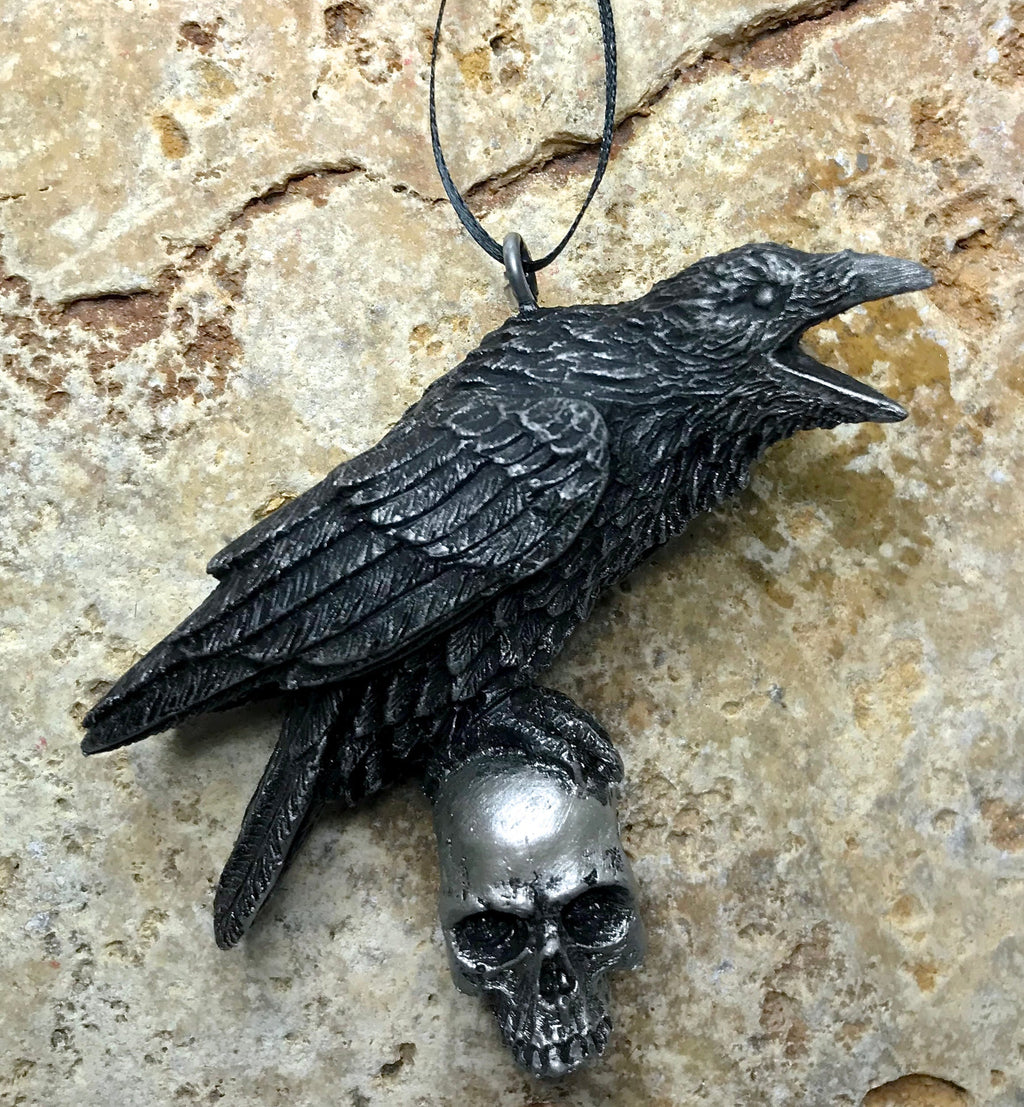 Raven & Skull Ornament