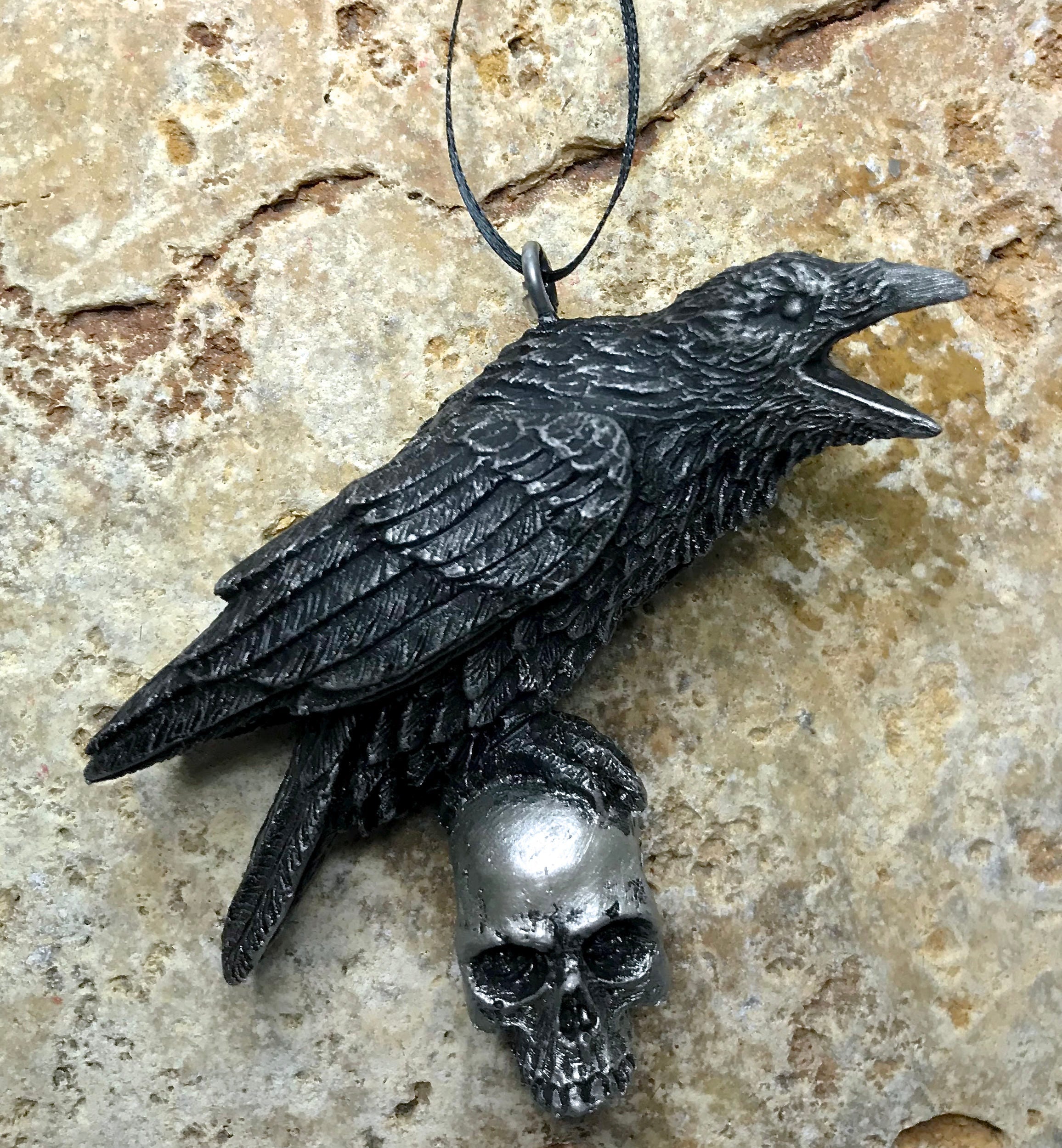 Raven & Skull Ornament