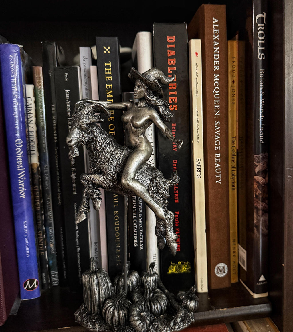 Witch's Sabbath Goat Rider Statue