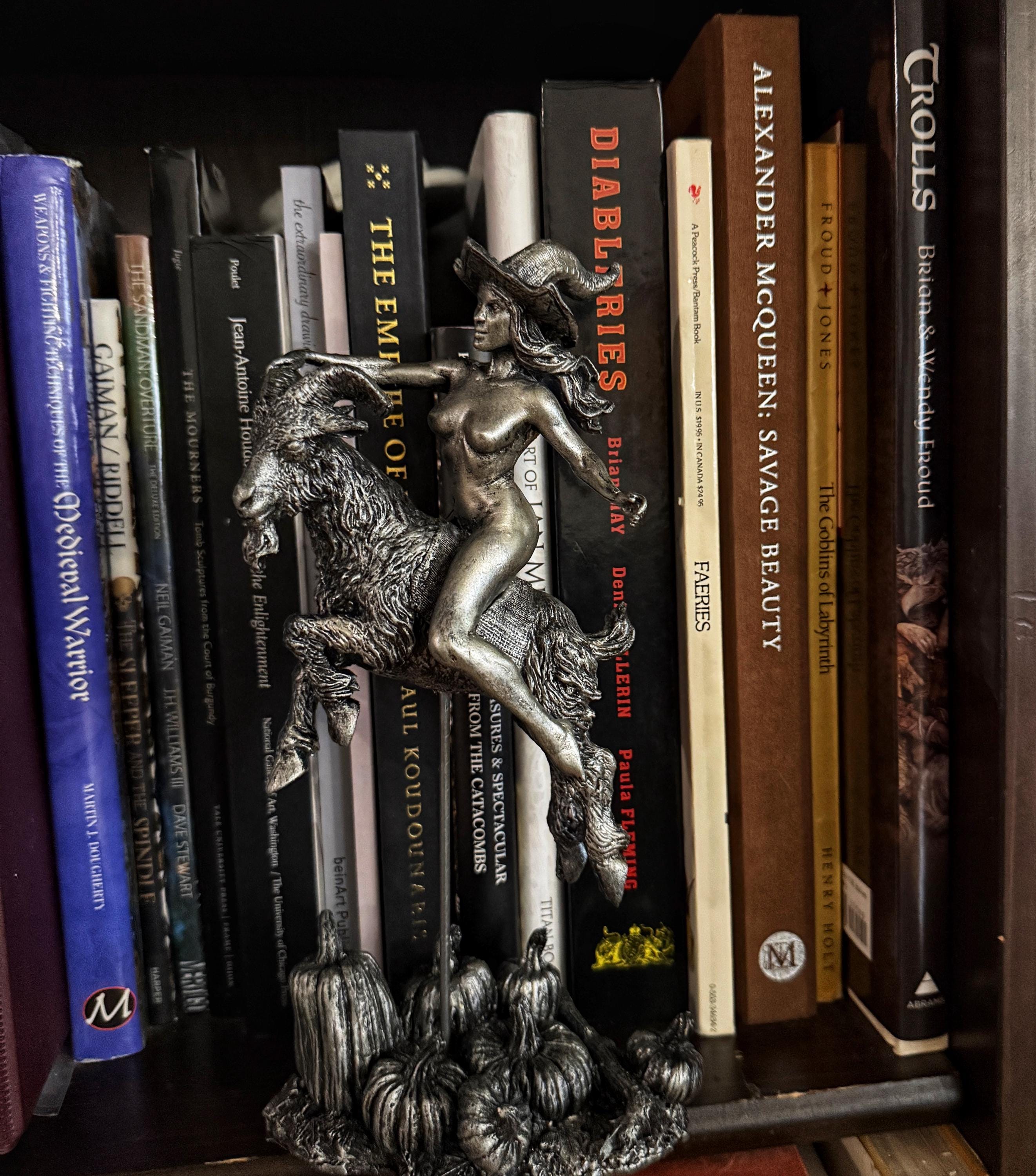Witch's Sabbath Goat Rider Statue