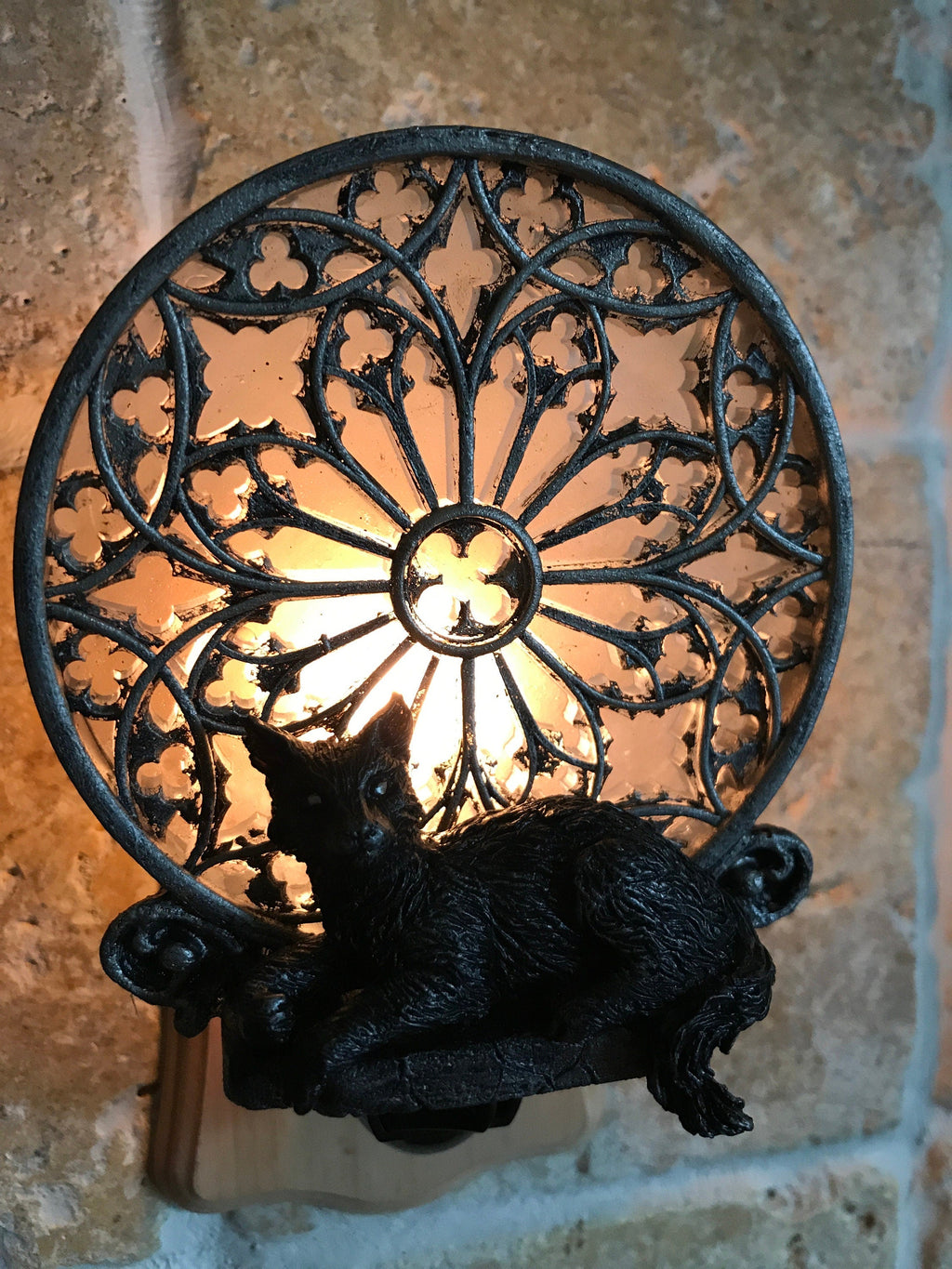 Gothic Cat Cathedral Nightlight