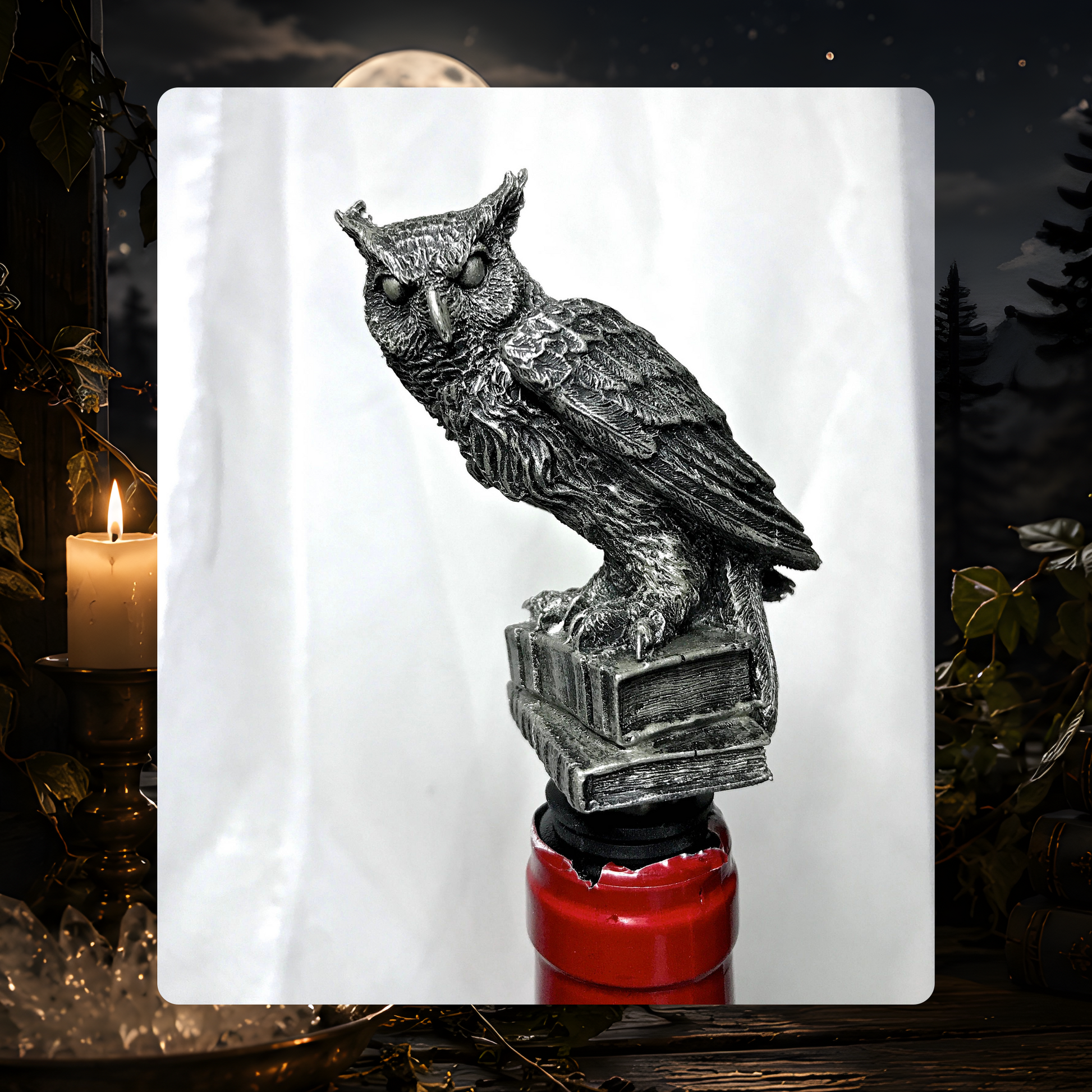 Horned Owl Wine Stopper