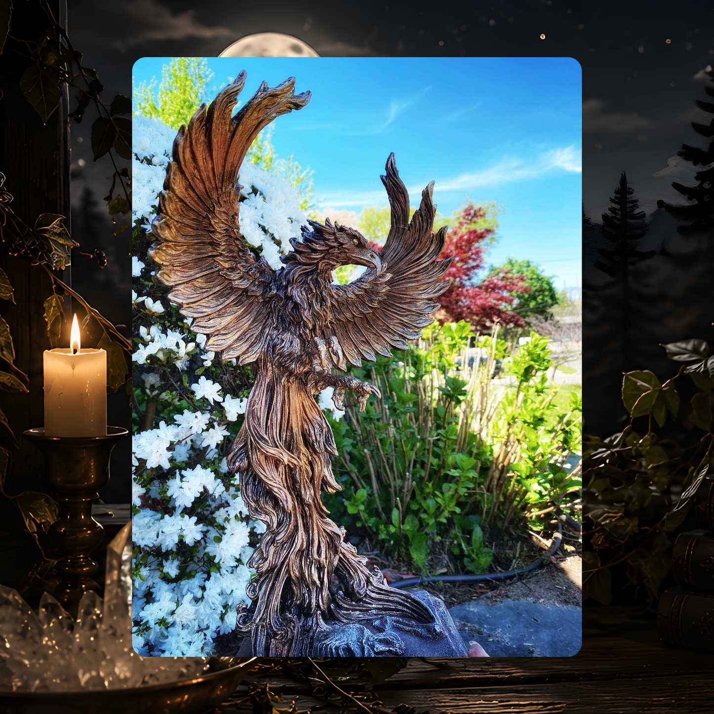 Phoenix Rising Statue