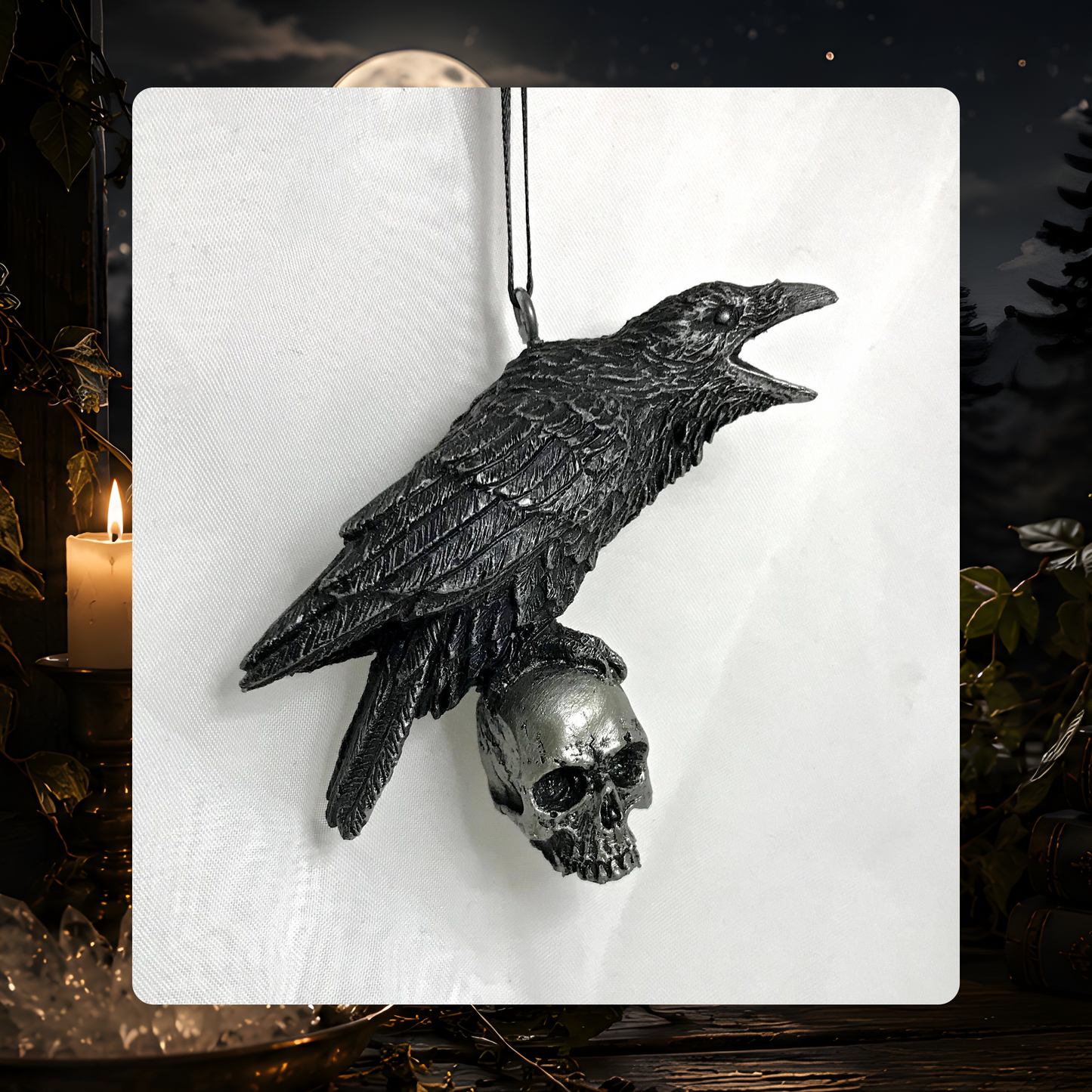 Raven & Skull Ornament