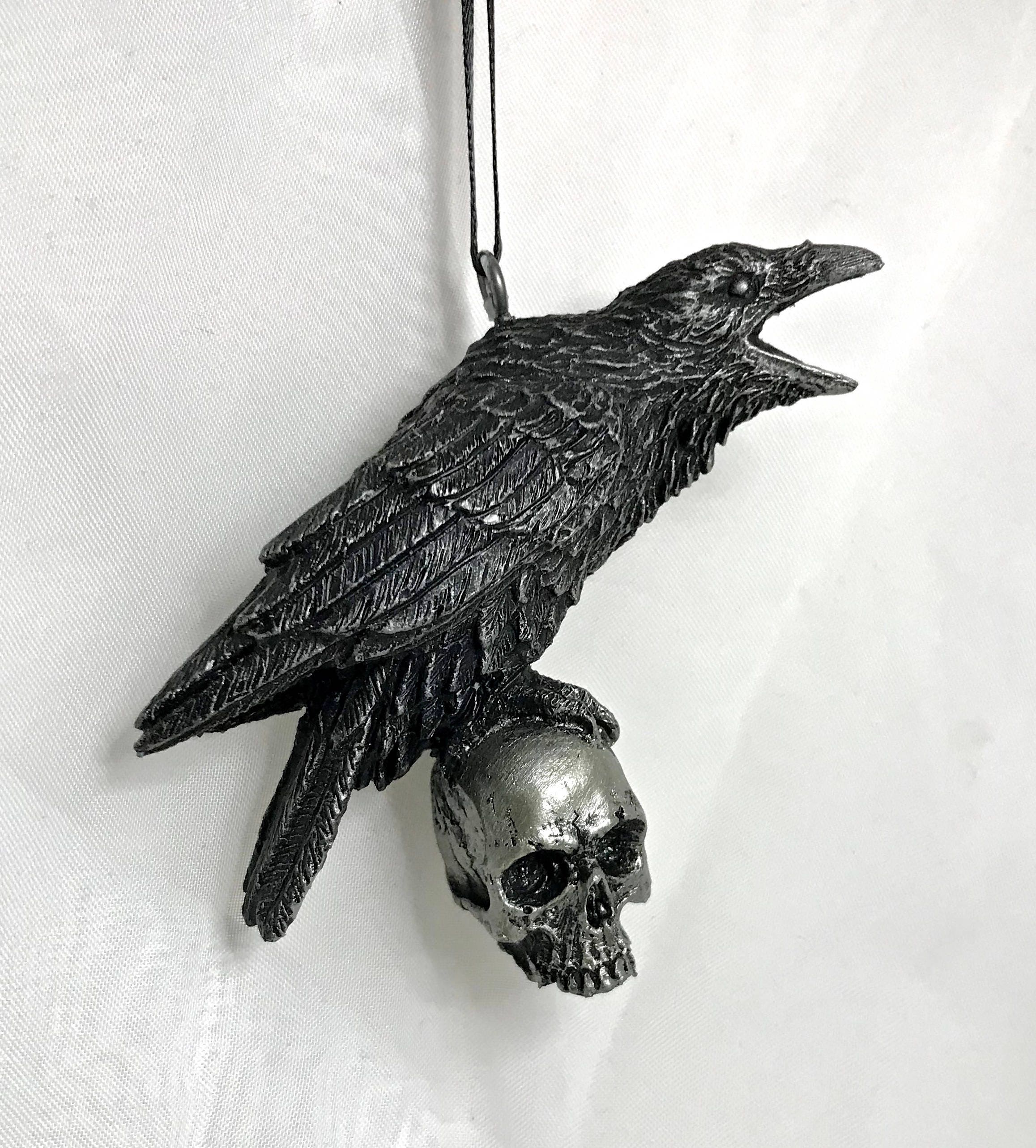 Raven & Skull Ornament