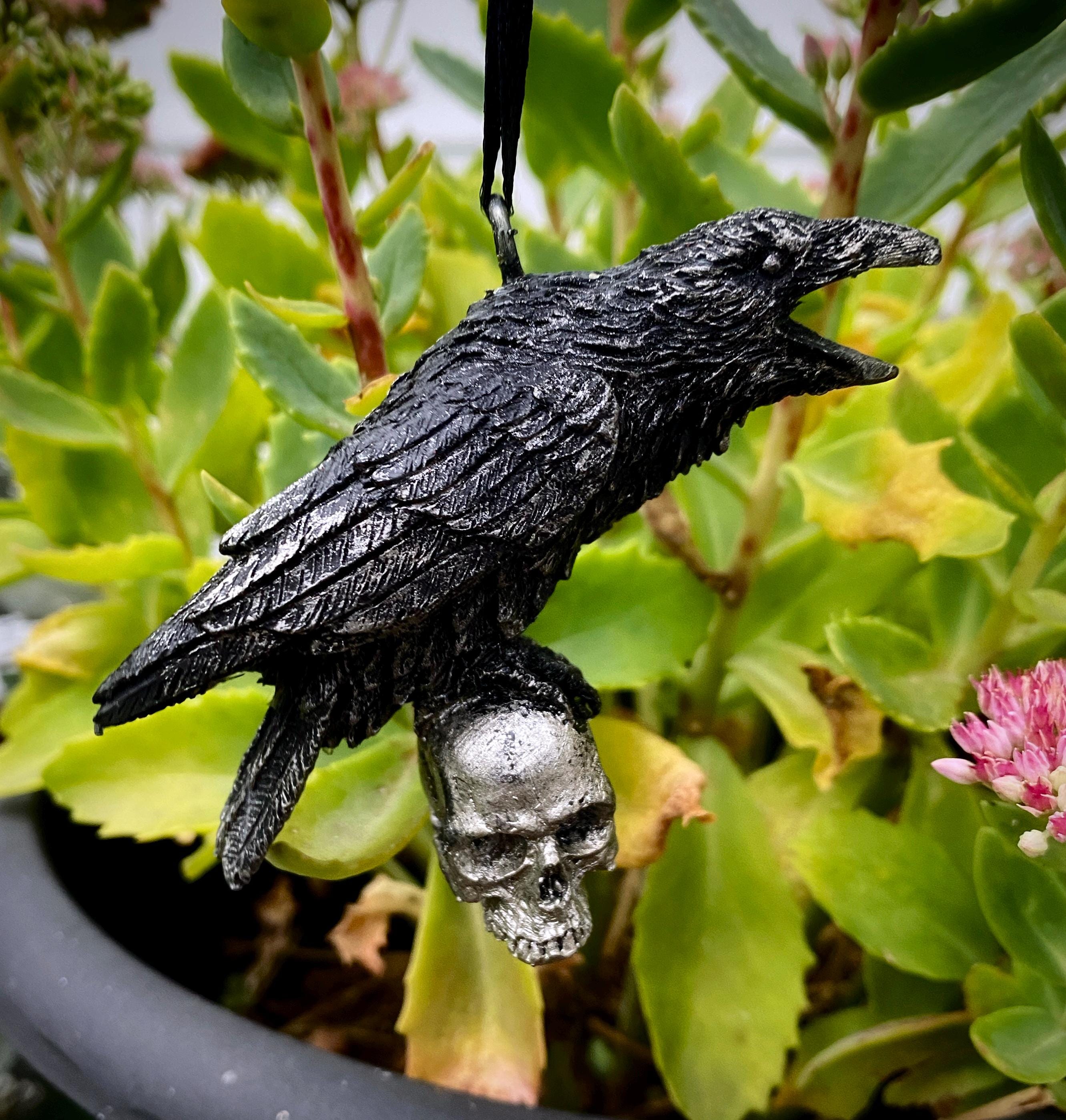 Raven & Skull Ornament