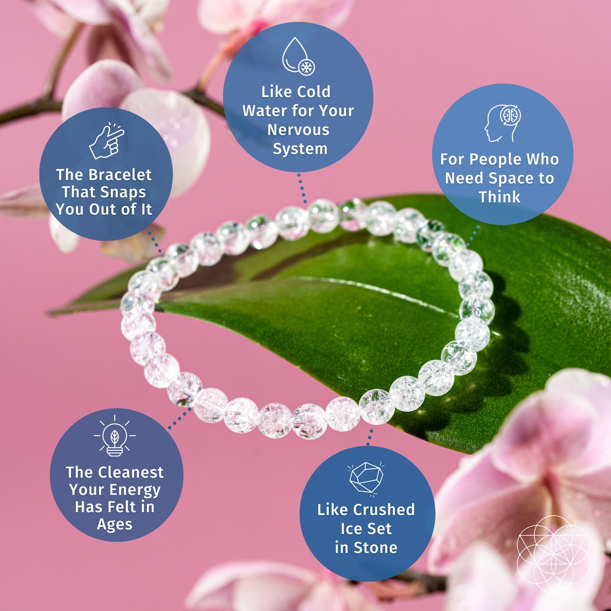 Emotional Ice Bath - Ice Quartz Bracelet
