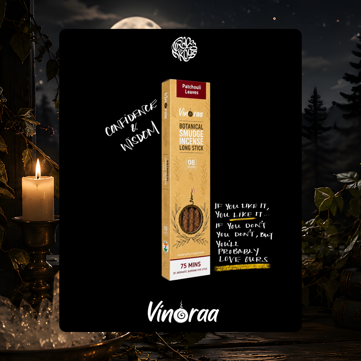 Patchouli Incense Sticks - 8 Sticks
