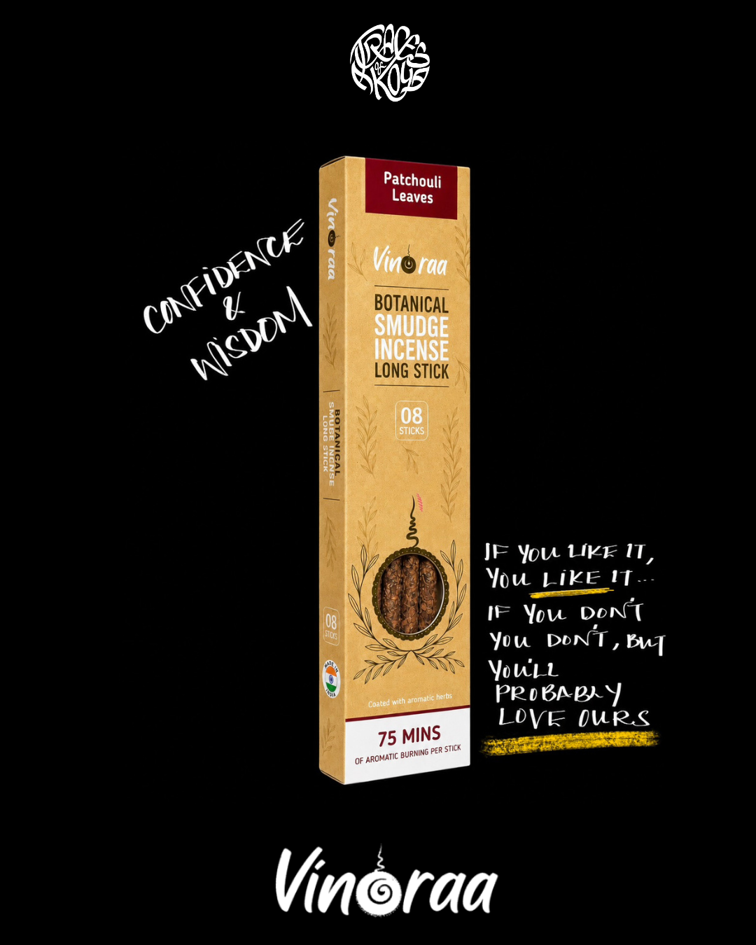 Patchouli Incense Sticks - 8 Sticks