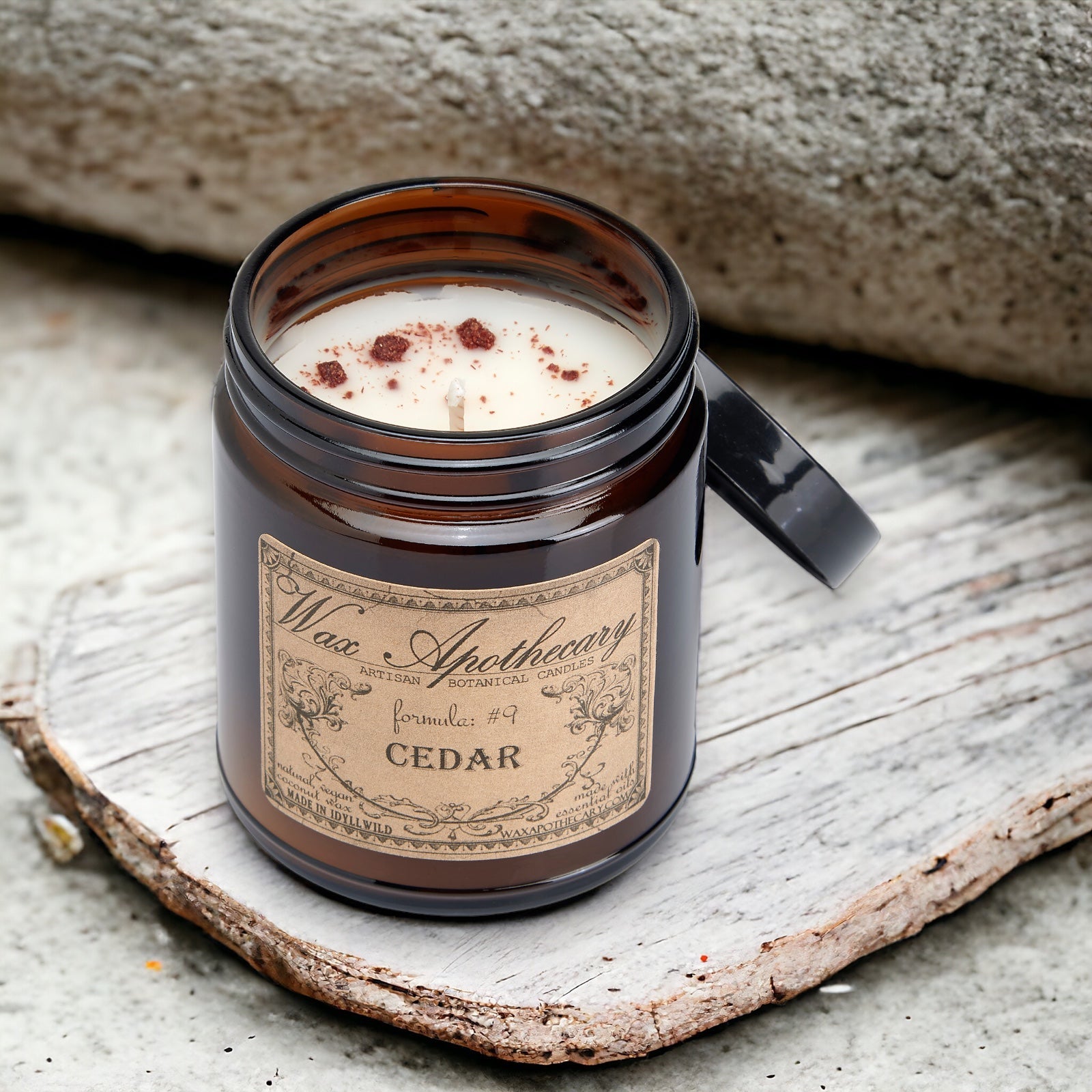 Cedar Botanical Candle - 6 oz Amber Jar