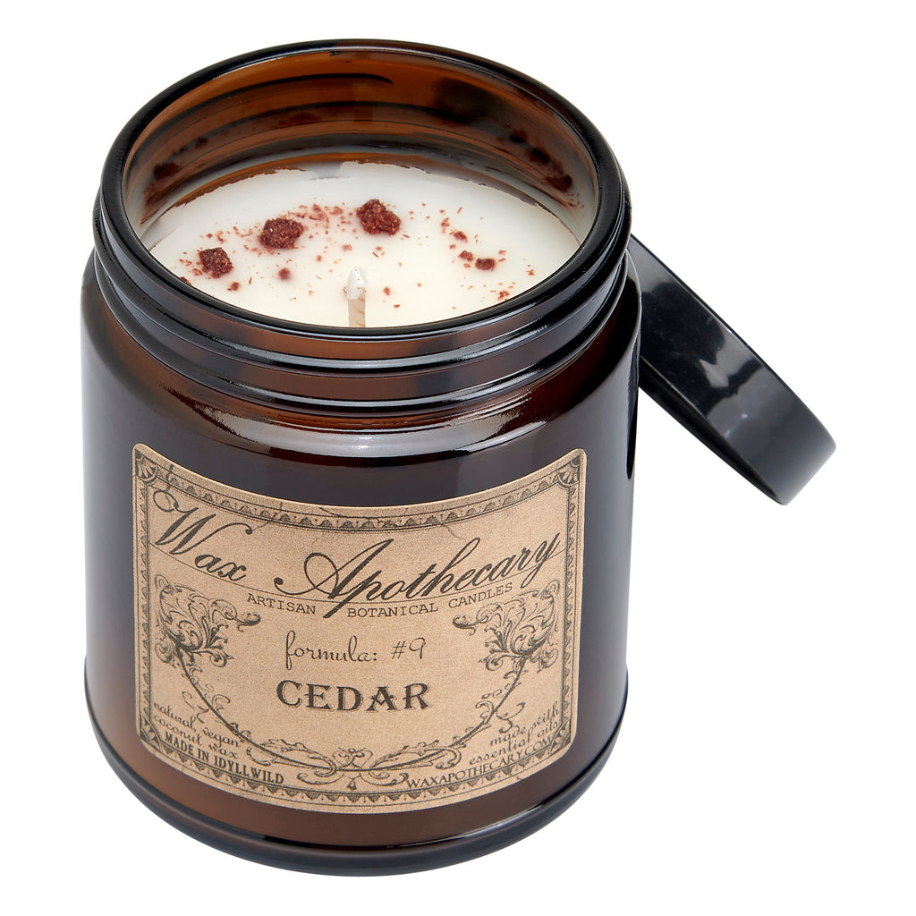 Cedar Botanical Candle - 6 oz Amber Jar