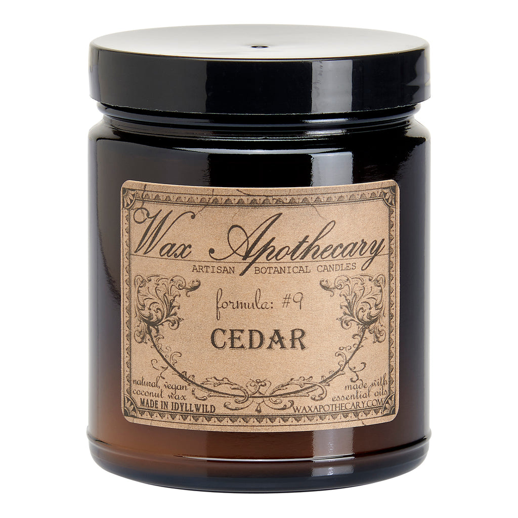Cedar Botanical Candle - 6 oz Amber Jar